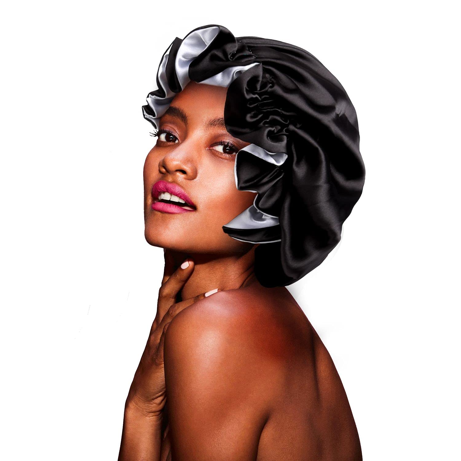 Photo 1 of 1 QTY BIGEDDIE  Wave Cap, Silk Stocking Wave Caps for 360 Waves Black+silver