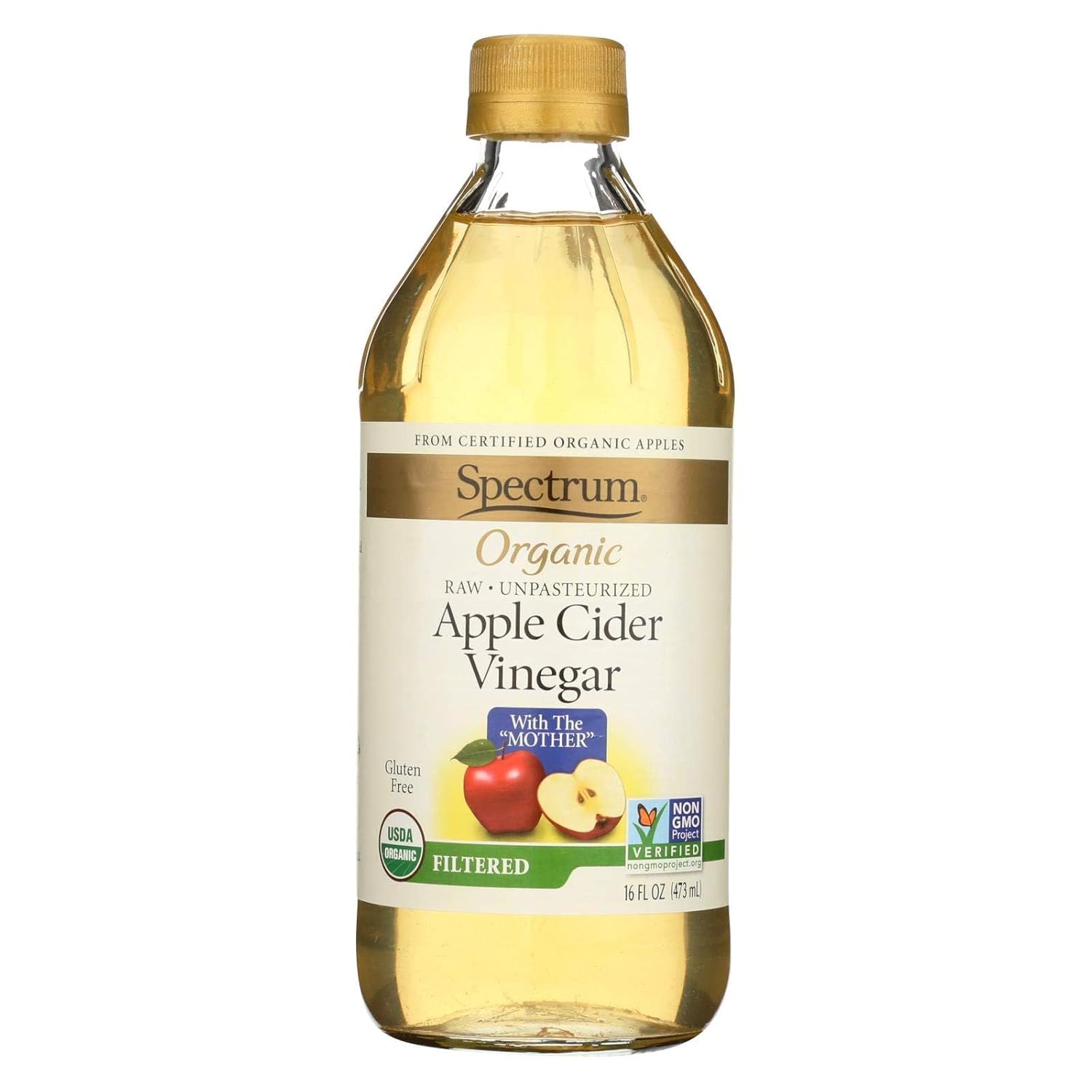 Spectrum Organic Apple Cider Vinegar, 16 Ounce - 12 per case.