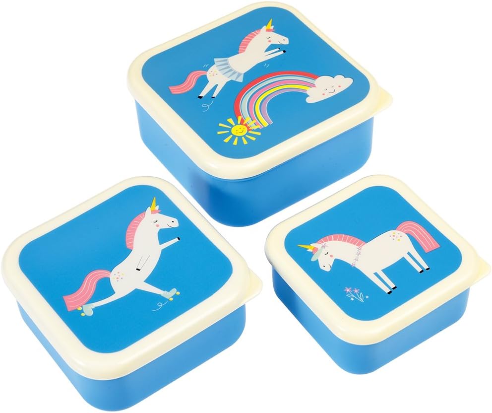 Rex London 27997 Magical Unicorn Snack Boxes (Set of 3)