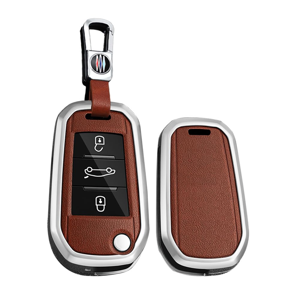 HIBEYO Smartkey, Custodia Protettiva per Chiave Auto, in Pelle, Adatta