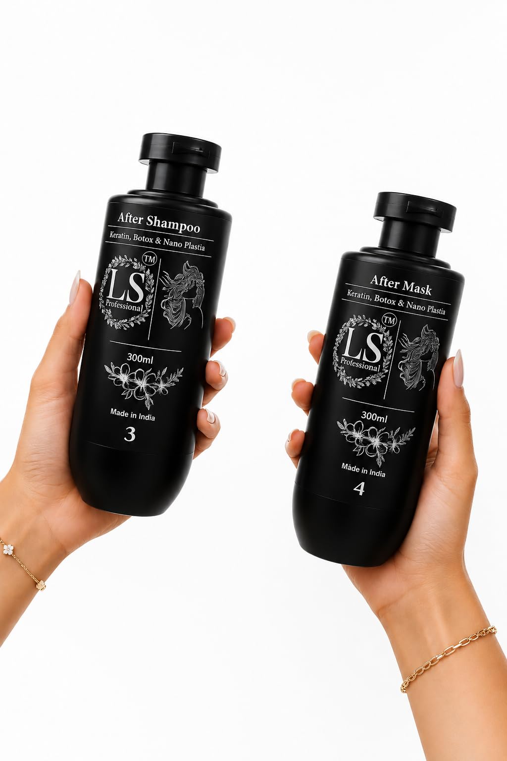 Ls Professionnel Absolut Repair Shampoo & Mask for Dry & Damaged Hair - 300ml+300ml | Professional Routine for Strenghthening & Repairing Hair, Protein & Omega-9, For Men & Women-image-21