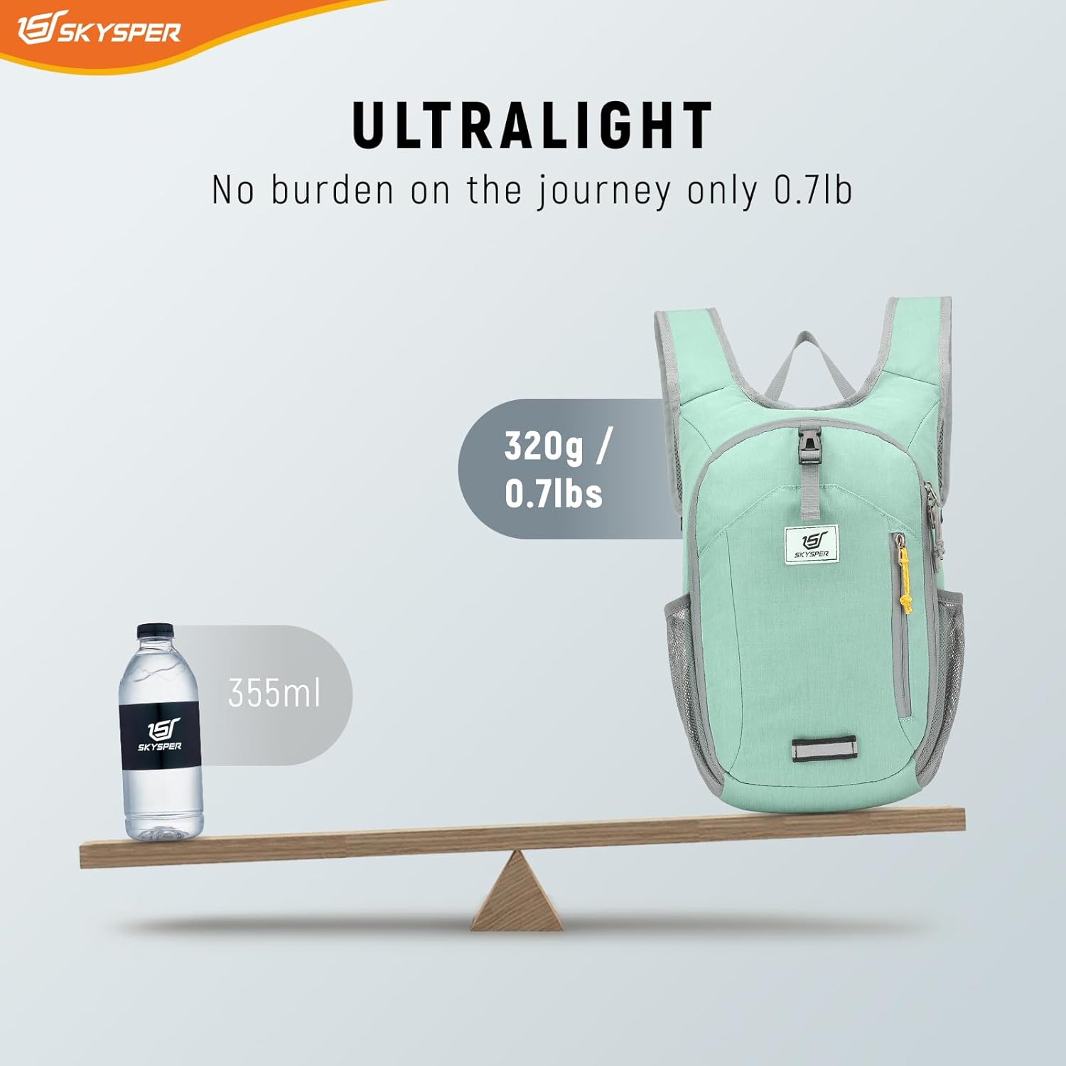 SKYSPER 10L Hiking Backpack Small Foldable Daypack Packable Lightweight Hiking Daypack Travel Day Pack for Women Men - Image 3