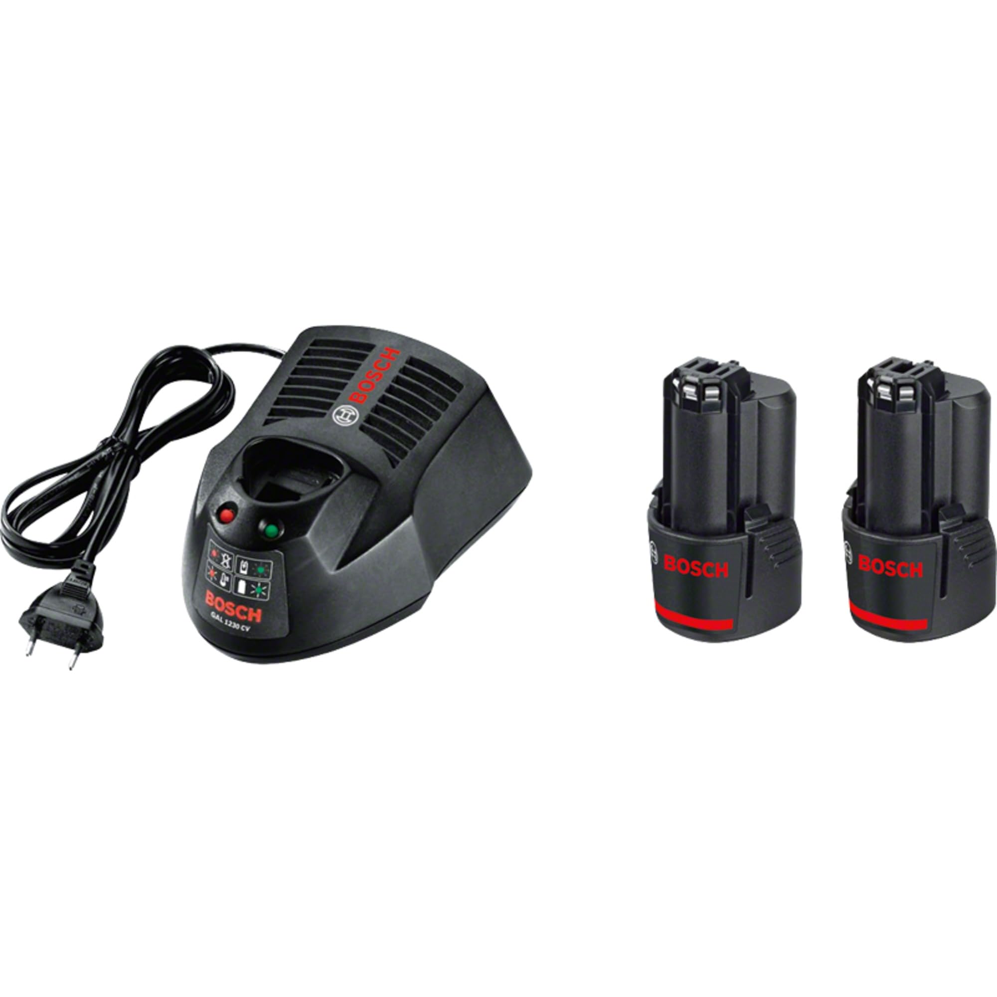 Bosch Professional system 12V: akumulatorowa wiertarko-wkrętarka GSR 12V-15 FC (2 akumulatory GBA 12V 2.0Ah, szybka ładowarka GAL 12V-40, wymienny uchwyt wiertarski GFA 12-B, walizka L-BOXX)