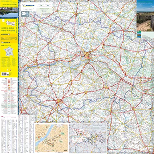 Michelin Westliches Loiretal - Anjou: Straßen- und Tourismuskarte 1:150.000 (MICHELIN Localkarten)
