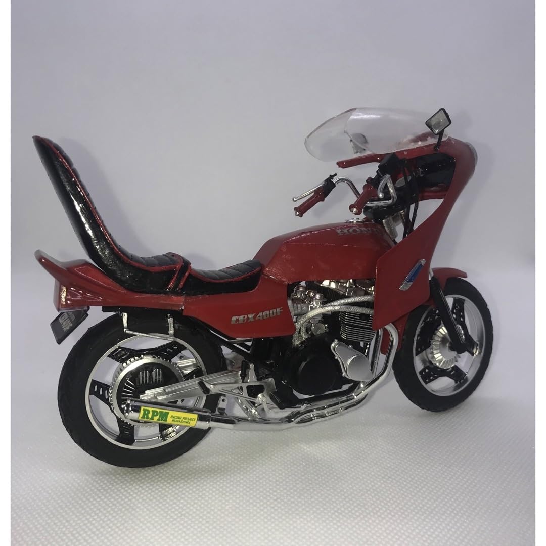 Amazon.co.jp: 1/12 プラモデル CBX400F 赤ソリッド 完成品 : おもちゃ 