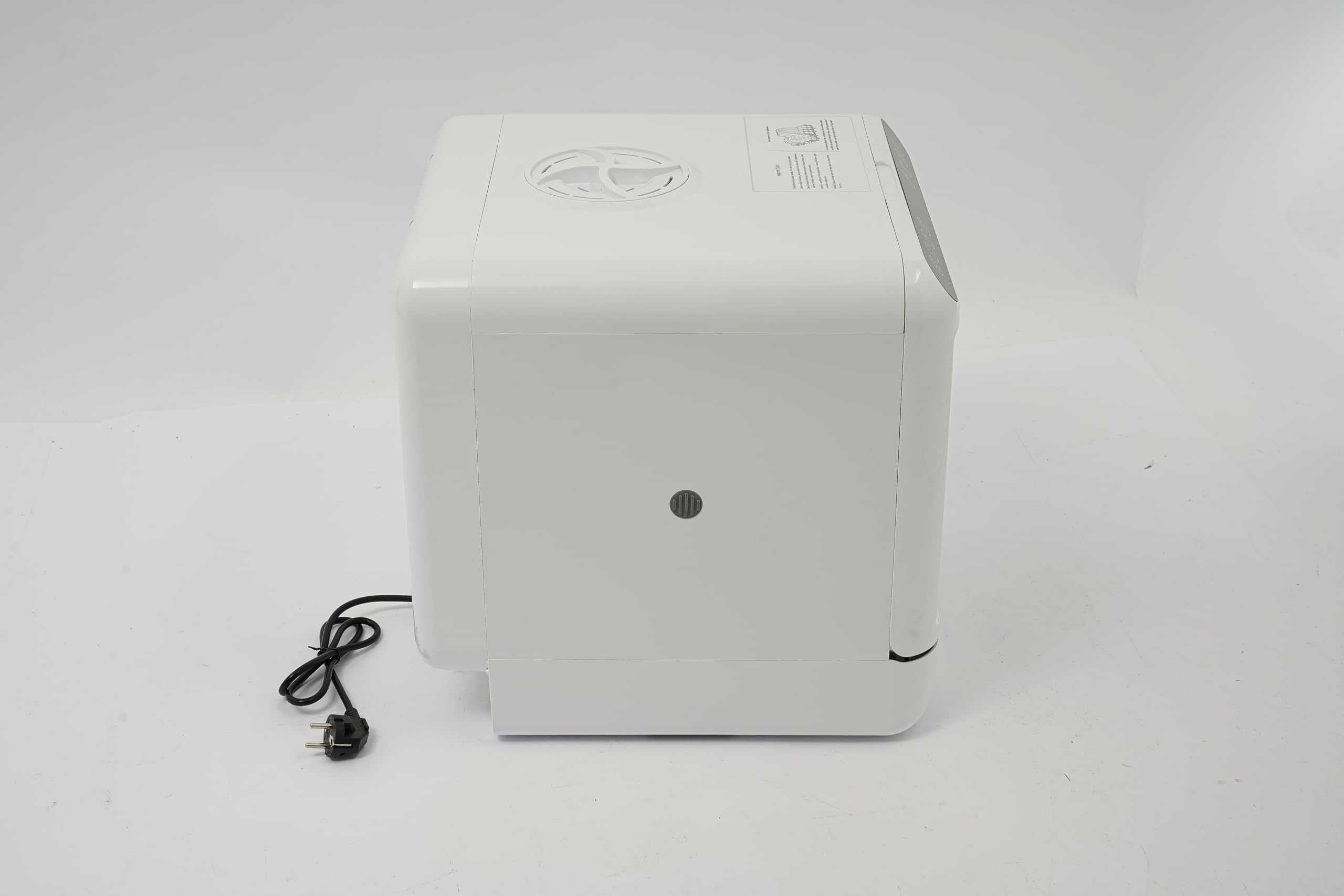 Zmywarka stołowa 6 l zbiornik 72℃ gorące powietrze 4 tryby pracy zmywarka | Stół do mycia w zmywarce do naczyń z obiegiem gorącego powietrza, 3 nakrycia, sterowanie dotykowe, wyświetlacz LED