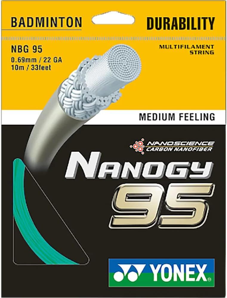 Yonex Nanogy 95 Badminton Strings 10MTR, Blue Green