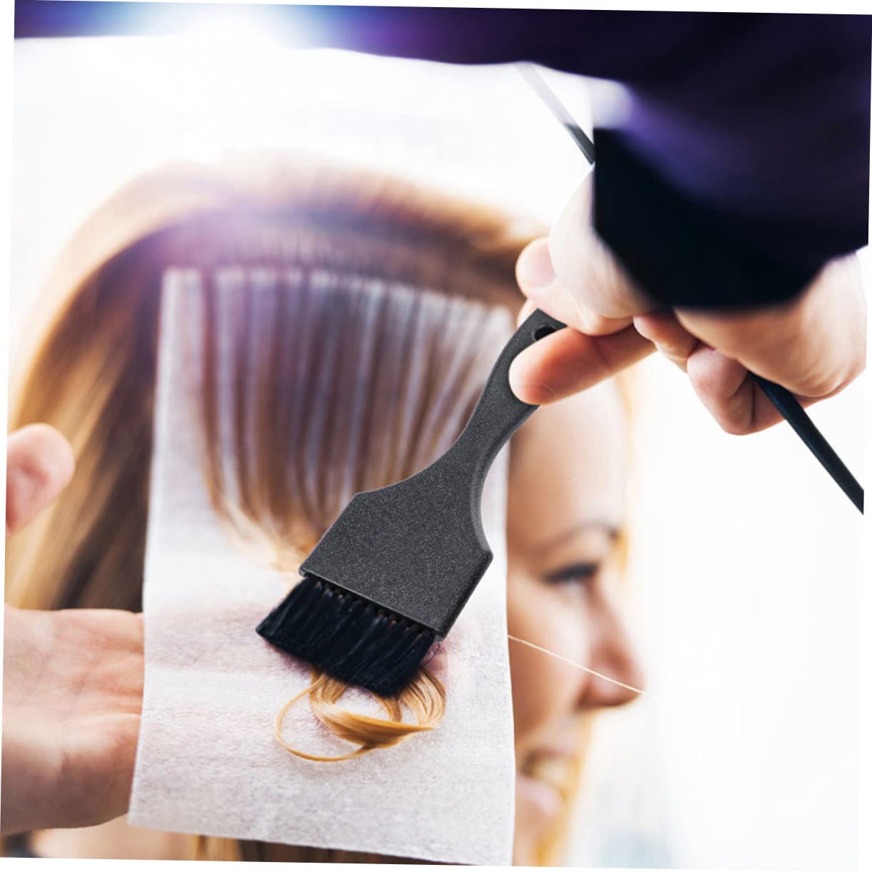 Vaguelly 5pcs Hair Highlighting Barber Dye Brush Soft Hair Tool for Barber Tinting Salon Coloring Brush