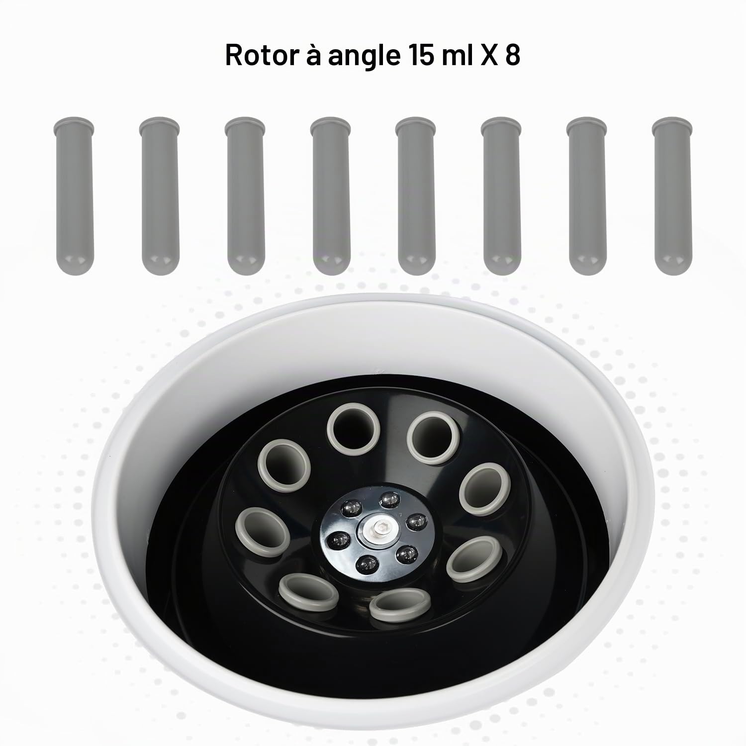 Labasics Centrifugeuse de Paillasse, 220V/60Hz, Centrifugeuse Numérique Basse Vitesse avec Rotor D'angle 15 ml x 8, Vitesse Maximale de 4000 TR/MIN, Force Centrifuge Maximale de 1780xg