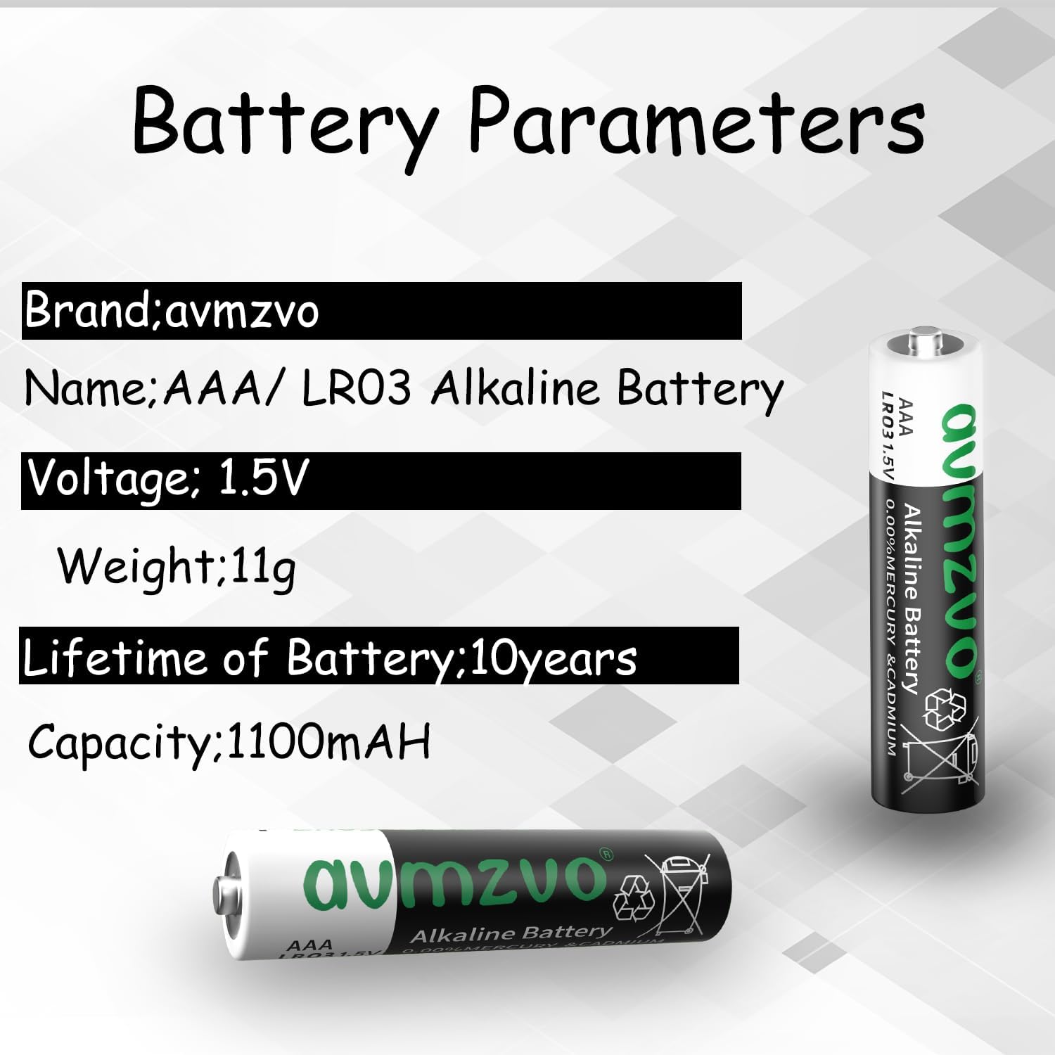 AAA LR03 Batteries 120 Pack 1.5V Alkaline Batteries Long Lasting Powerful Batteries Can Be Used for Toys, Alarms and Other Electronic Devices【10 Years Warranty】 — view 4