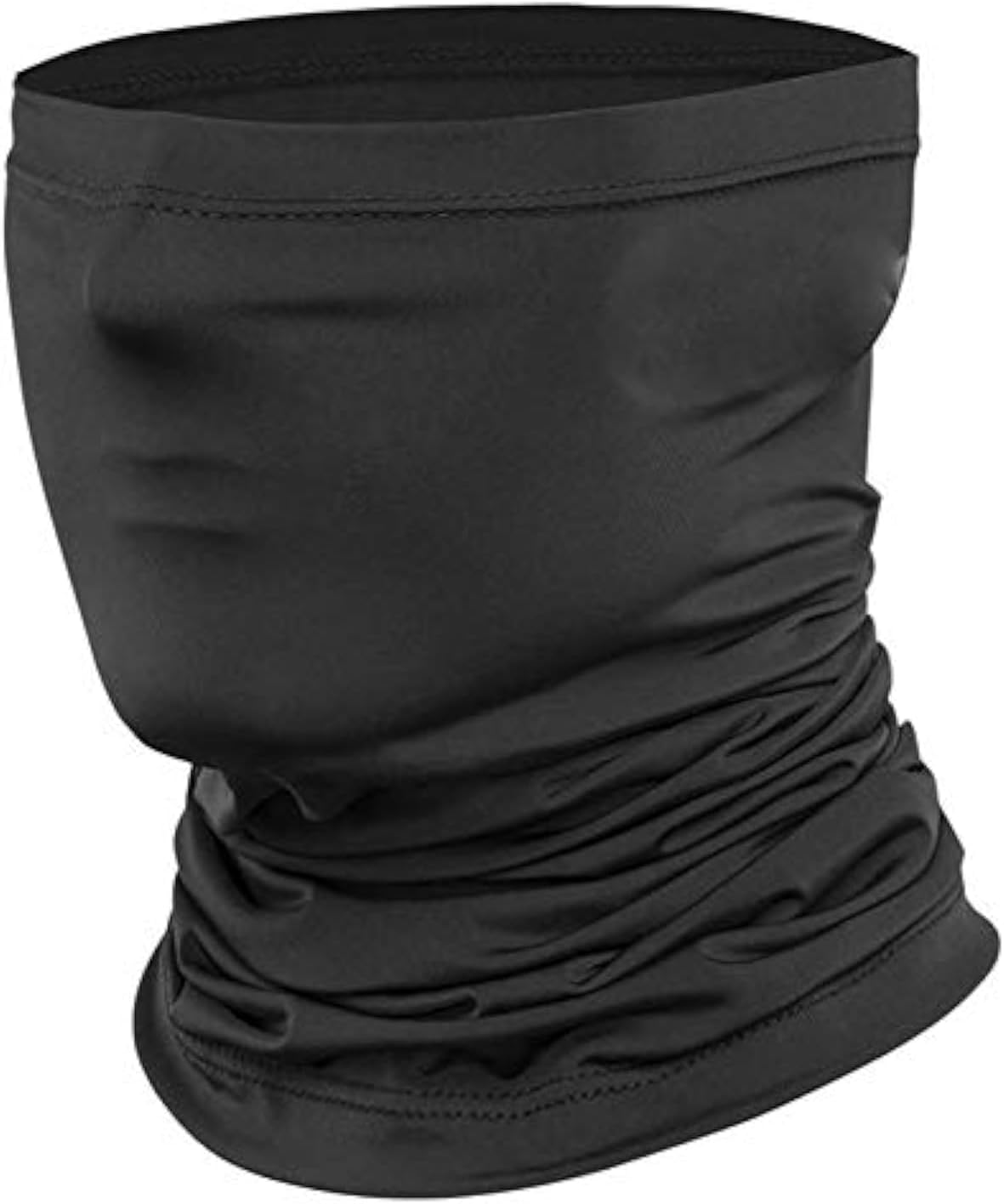 Polyester Reuseable Face Mask (Black, Without Valve) For Unisex Adult, Black, Large, Pack Of 1