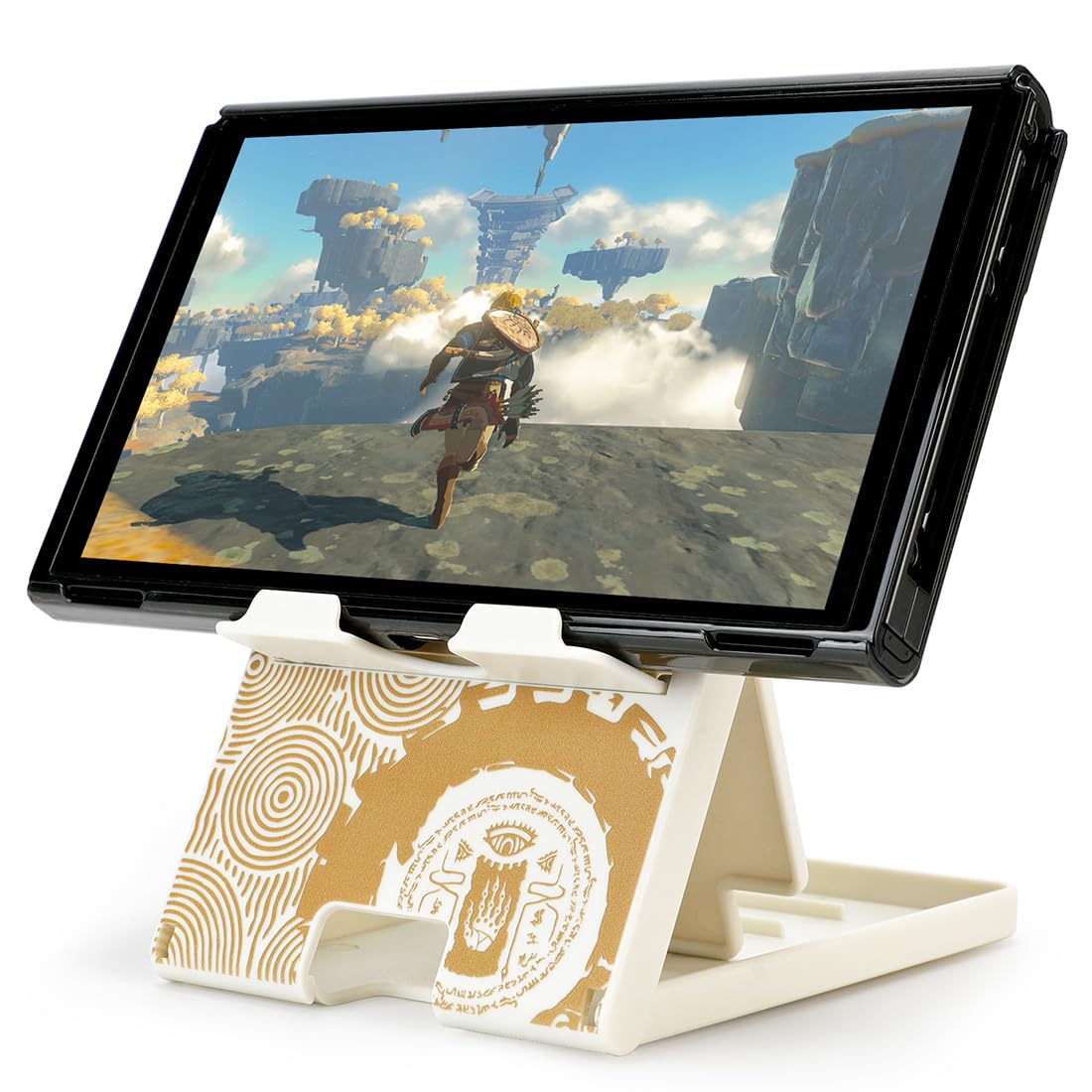 imeux Compact Switch Stand, Portable Foldable Replacement Multi-Angle Holder Playstand for Nintendo Switch/Switch Lite/Switch OLED/Steam Deck, for Zelda Tears of The Kingdom