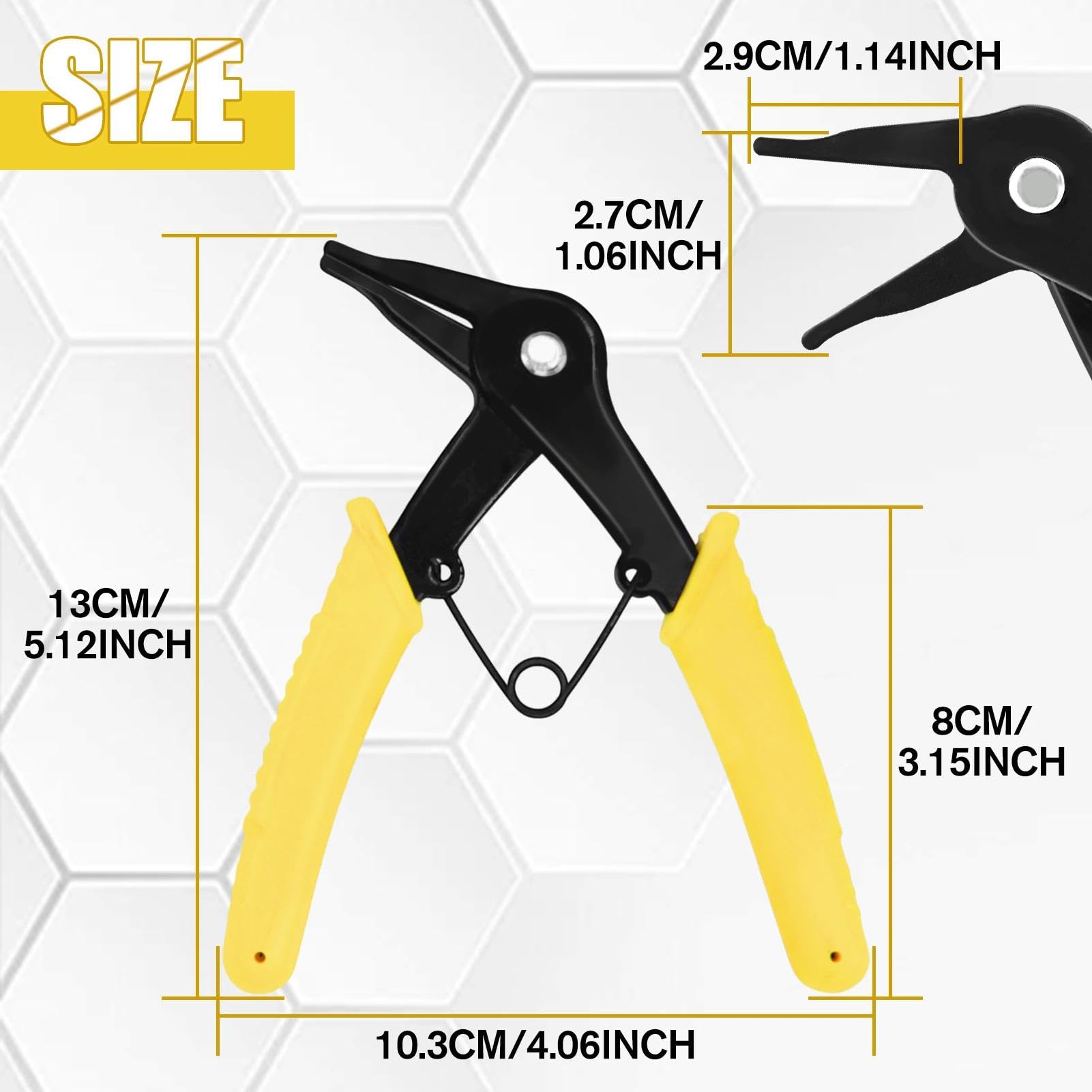 GOLD DEER Mini Snap Ring Pliers 5Inch Key Opening Circlip Pliers Mini Circlip Pliers for Automobiles Motorbikes - Image 4