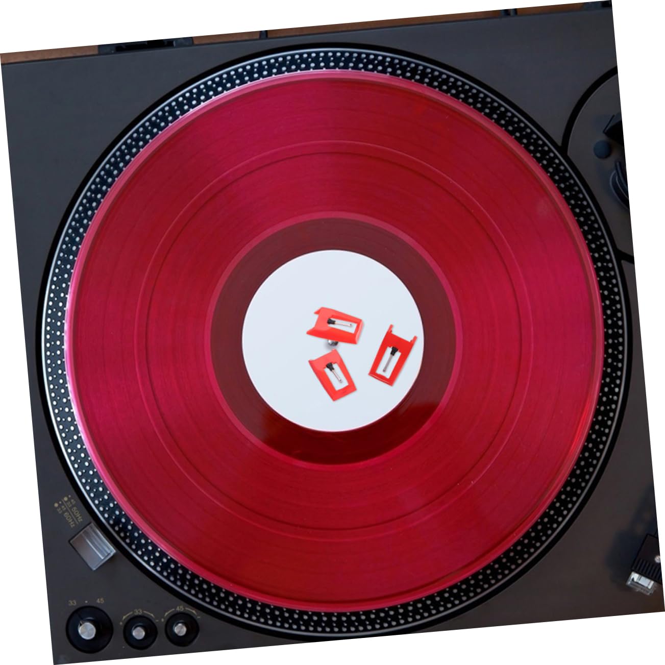 Levemolo 4sets Turntable Stylus Gramophone Record Needle Aluminum Record Player Needle 5pcs*4