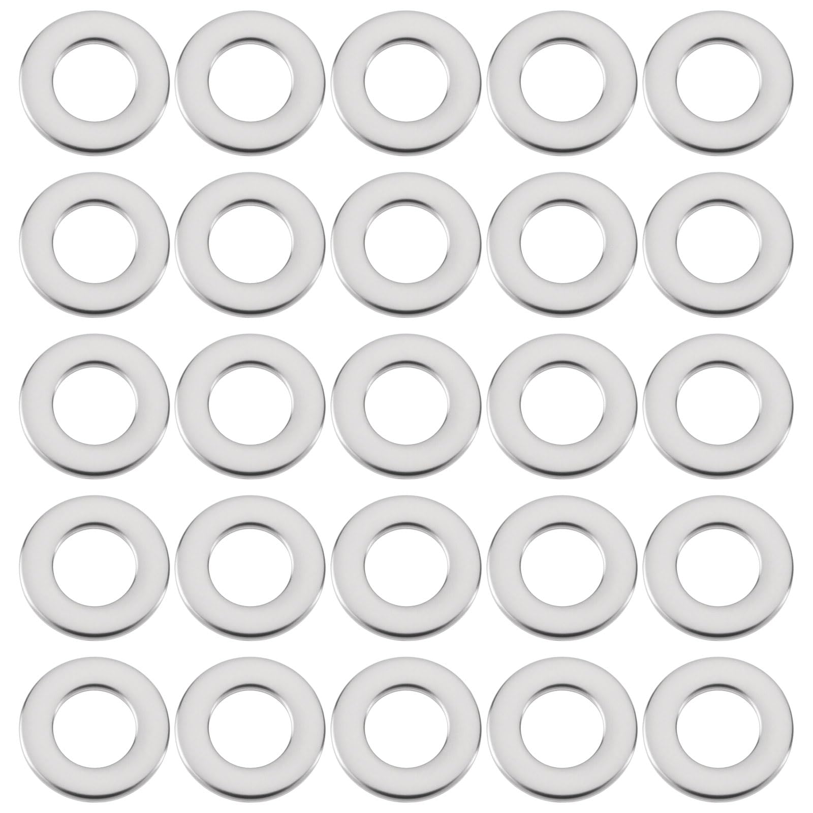 Briny River 200Pcs M8 Stainless Steel Flat Washers 8X12x0.2mm For Remote Control Cars Motorcycles Furniture