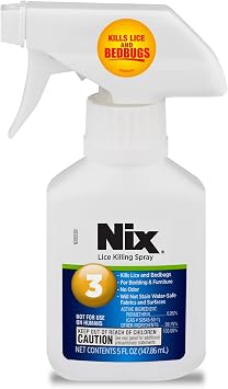 Nix Lice Creme Rinse 2 Fl Oz and Lice Comb Bundle with Nix Lice & Bedbug Killing Spray 5 fl oz for Home