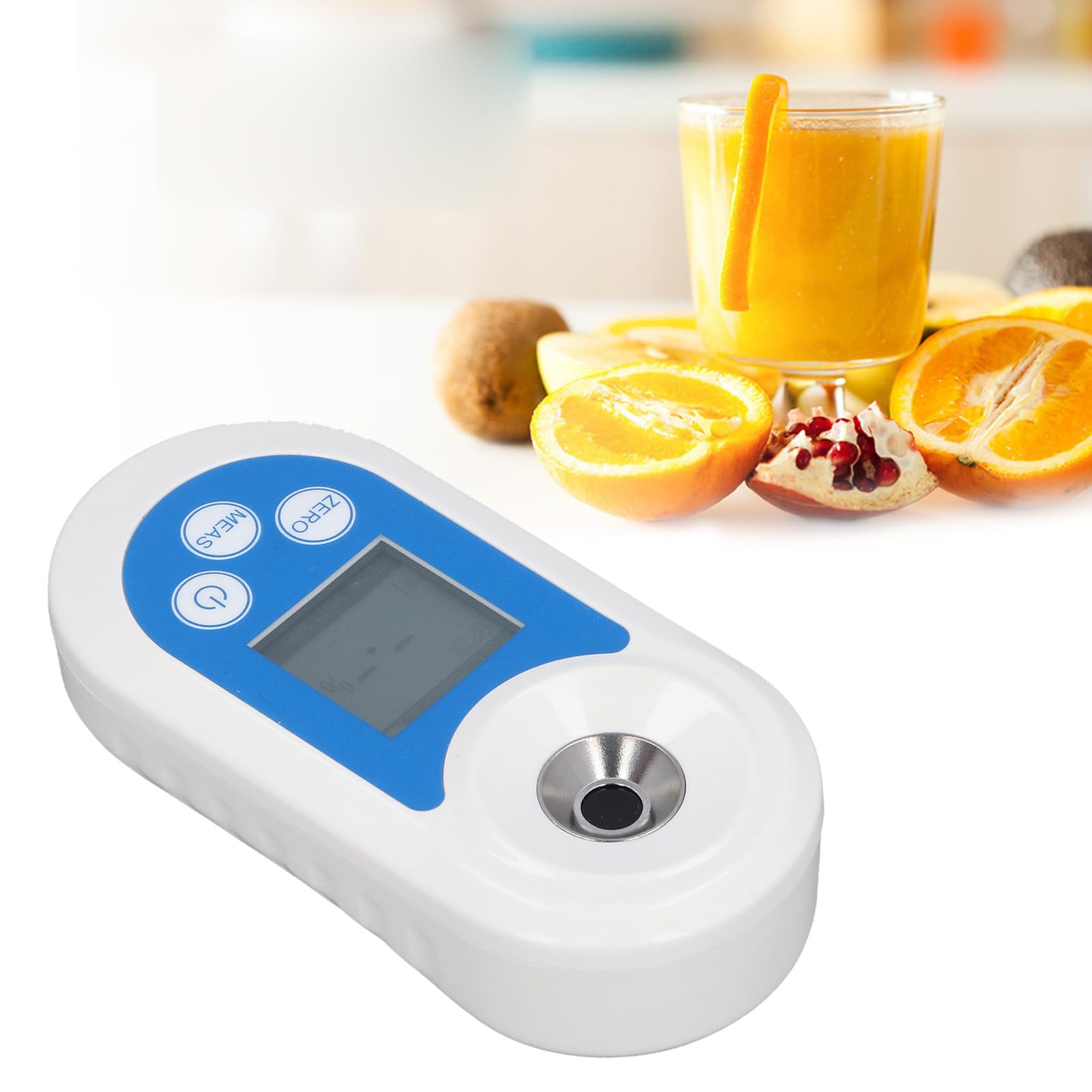Refractómetro digital de azúcar Probador de contenido Brix Medidor de dulzura de alta precisión para frutas y verduras
