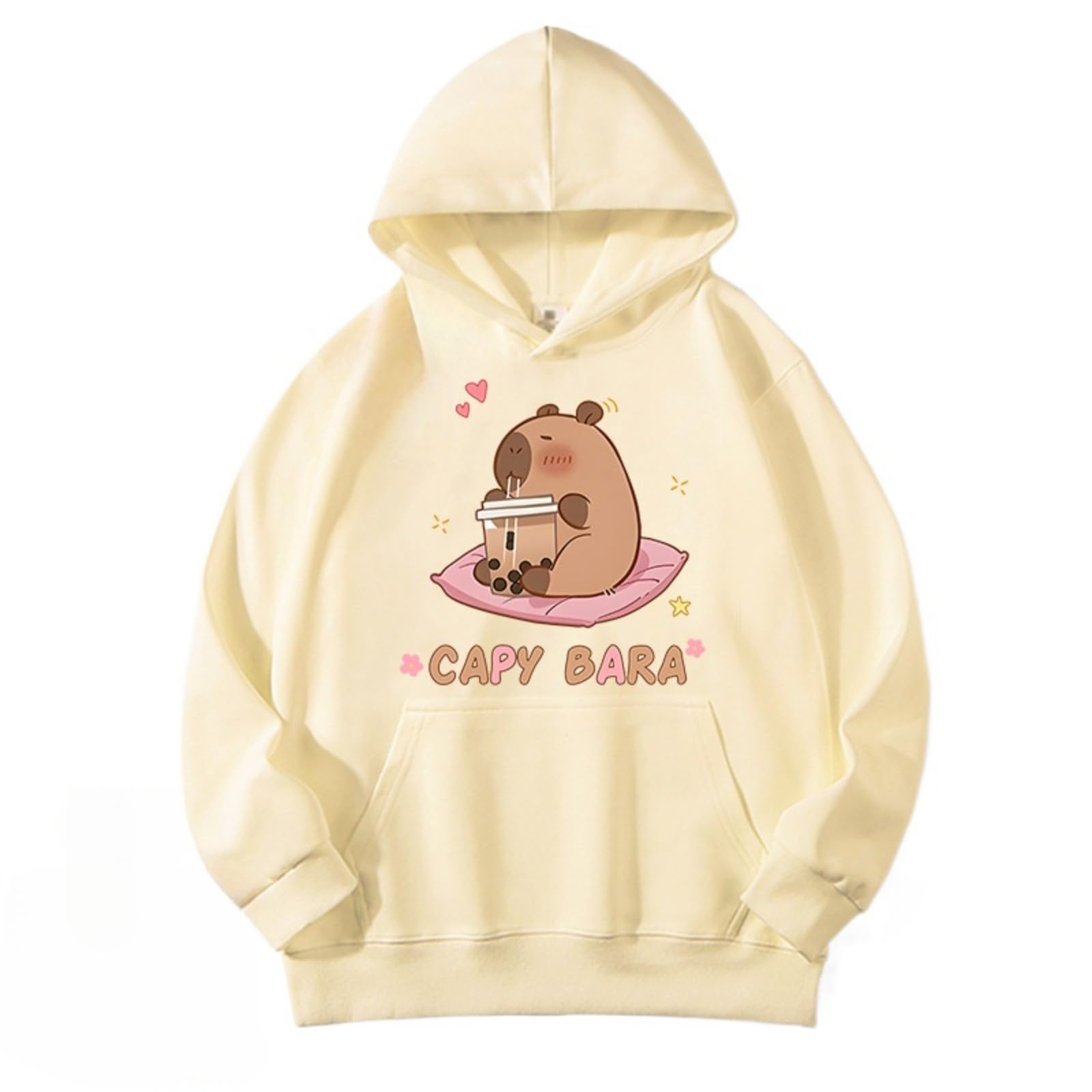 Sweat-Shirt à Capuche Capybara Mignon Enfants - Imprimé Dessin Animé Garçons Filles