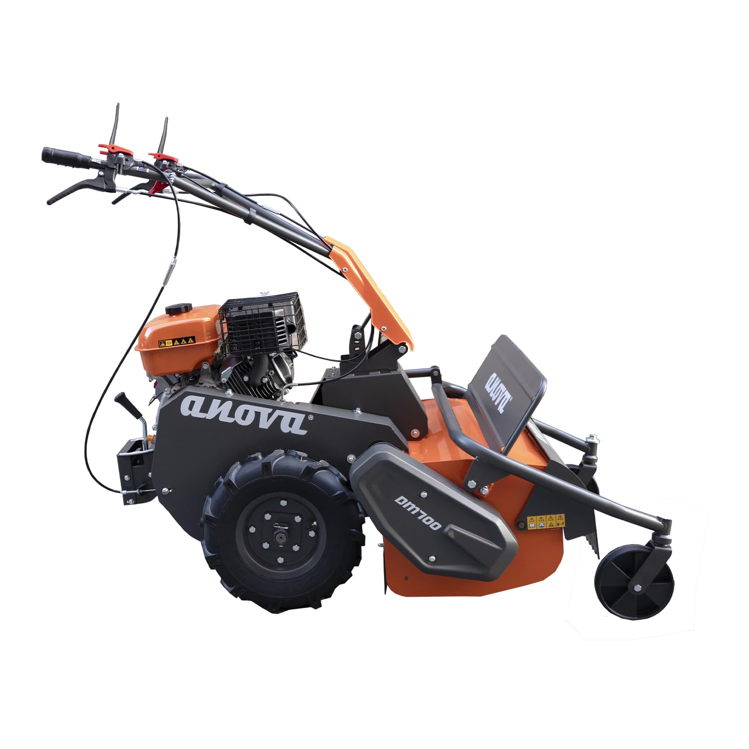 ANOVA | Desbrozadora de martillos de Gasolina 302 CC y 8,6 HP | Ancho de Corte 70 cm | 36 Cuchillas | Trituradora de Hierba Alta y Matorral
