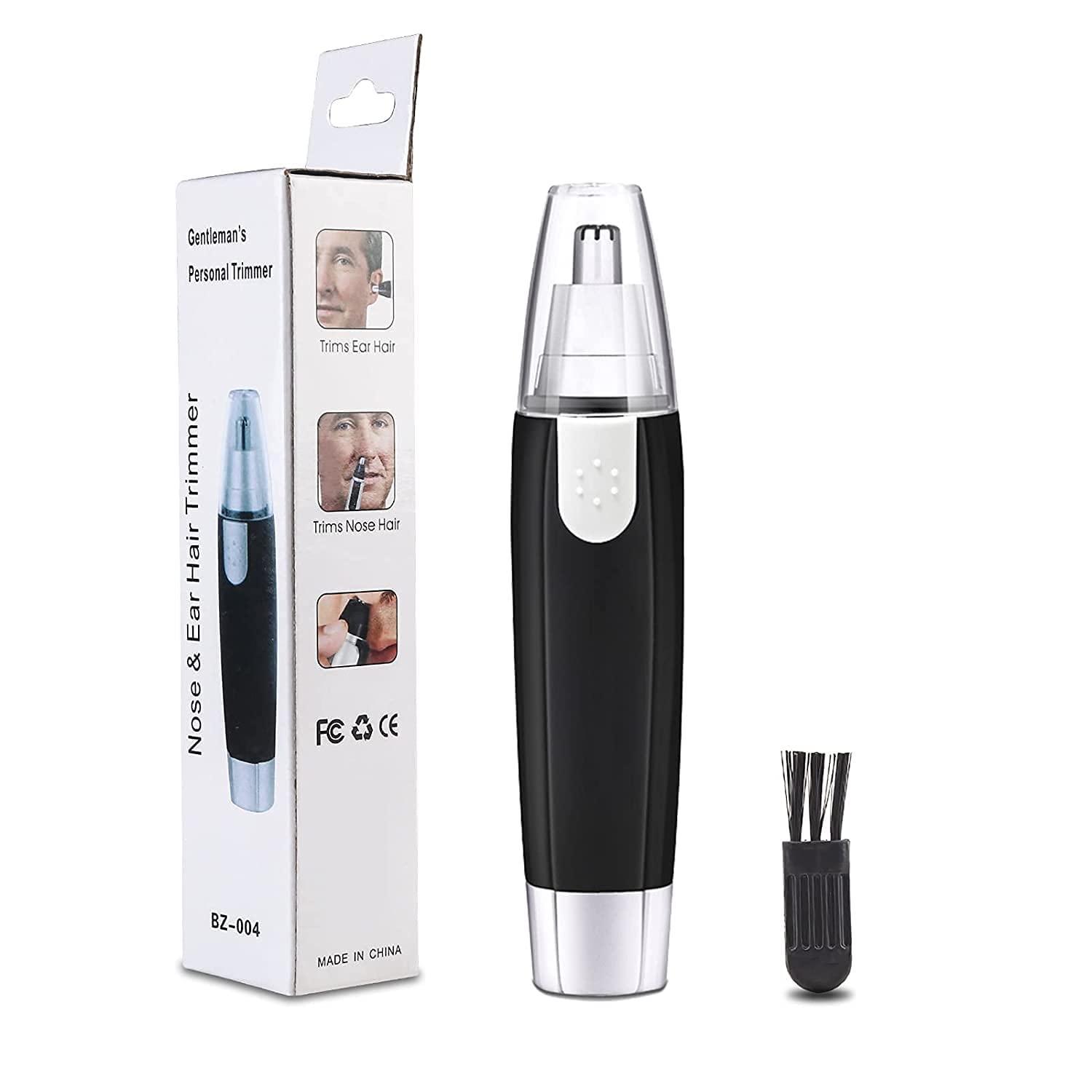 SILENCIO Ear And Nose Hair Trimmer Clipper Pain-Less Eyebrow Facial Hair Trimmer For Men Women, Waterproof Stainless Steel Beard Facial Hair Shaver Cutter Easy Cleaning (3 In 1) (B0B4P4CV35) Amazon Price History, Amazon Price Tracker