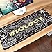 Produktbild Gaming-Mauspad Gummiunterseite,Pädagogisch, Schwarze Tafel Biologie Handschriftliche Symbole Klassenzimmer D,Schreibtischunterlage Abwischbar Anti Rutsch Matte Multifunktionales Office Mousepad60x35cm