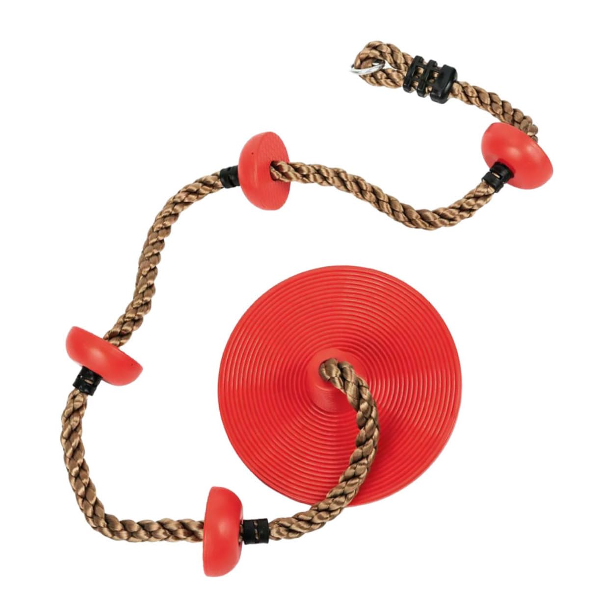 Milisten Swing Round Disk Swing for Indoor and Cord Materials Recreation for Boys and Red