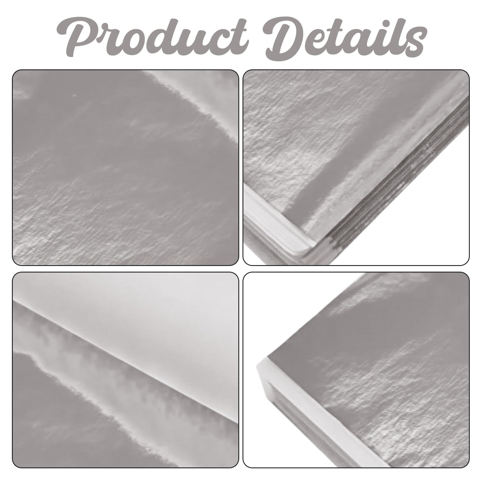 100 hojas de imitación de pan de oro, 8 x 8,5 cm, hoja de imitación de oro, hojas de oro para manualidades, lámina de metal para proyectos de arte, manualidades, decoración de muebles