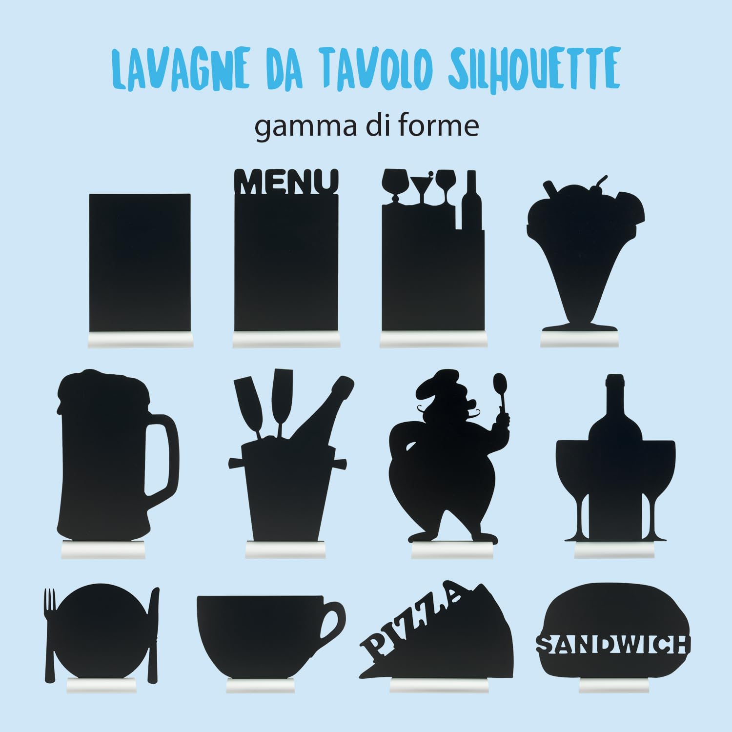 Lavagna Da Tavolo Securit Per Menu - Con Pennarello A Gesso Liquido, Base Alluminio, Per Bar E Ristoranti - Foto 10