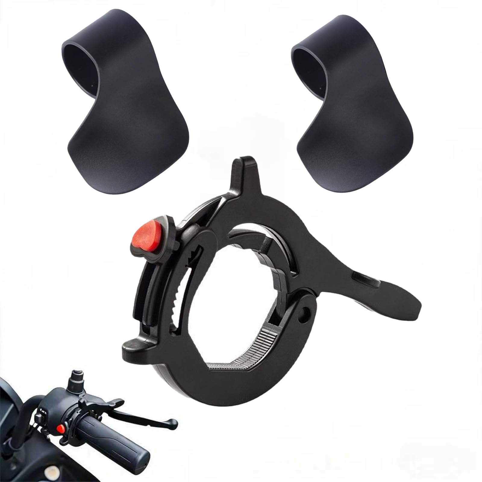Motorcycle Cruise Control, Throttle Lock for Long Distance Riding and Traffic Commuting, Cruise Control for Motorcycle and Electric Bike, Black ABS Material with 12.5 cm Length-image-31
