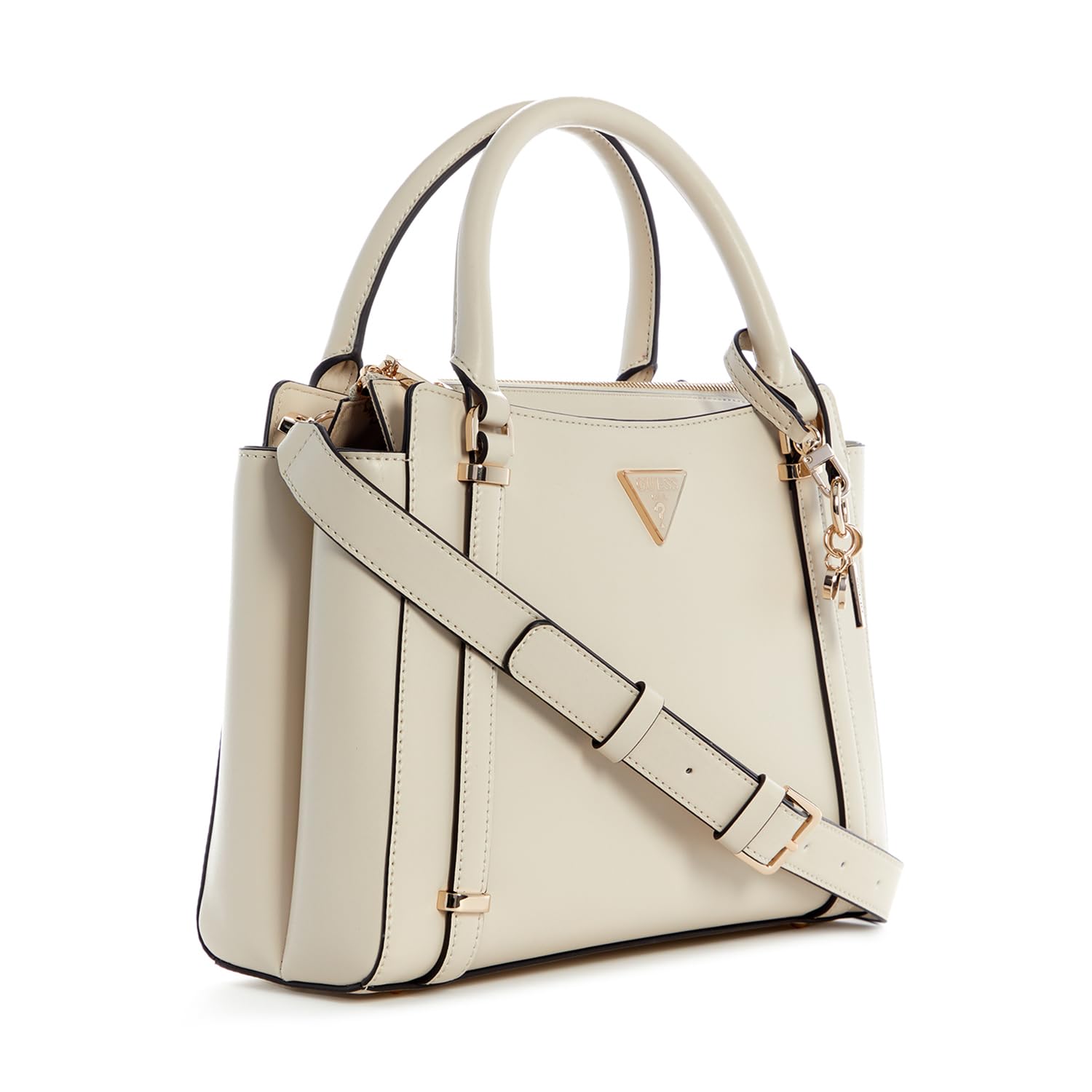 GUESS Daryna 2 Compartment Satchel Bone
