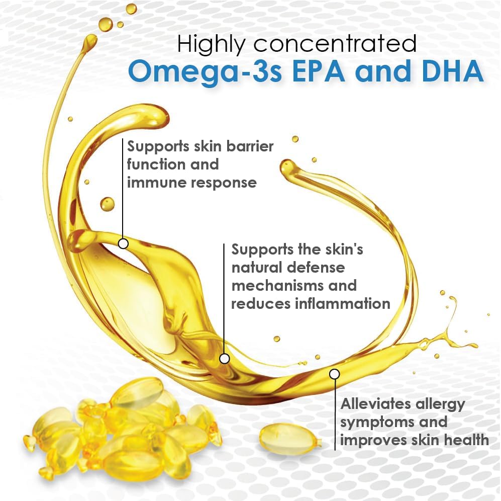 Miniatura 3 de Omega Caps HP Snip Tips para perros medianos y grandes de alta potencia EPA y DHA Máxima biodisponibilidad Suplemento de aceite de pescado formulado