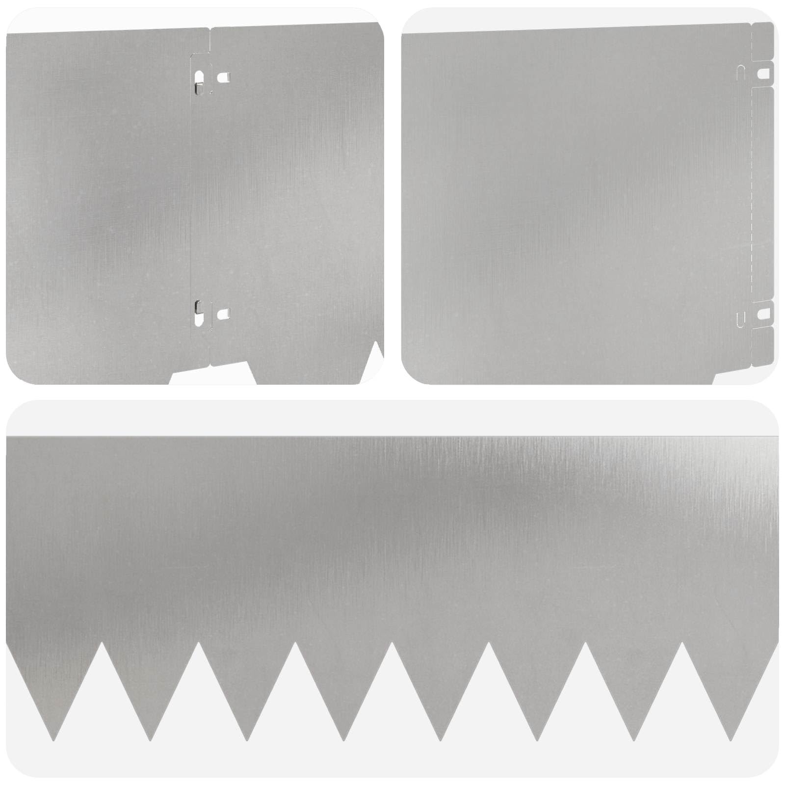 Obramowanie trawnika z malowanego proszkowo metalu, zestaw 10 sztuk, 103 x 30 cm, krawędź ogrodowa do wyznaczania grządek, ścieżek, tarasów i ogrodu, elastyczna krawędź koszenia