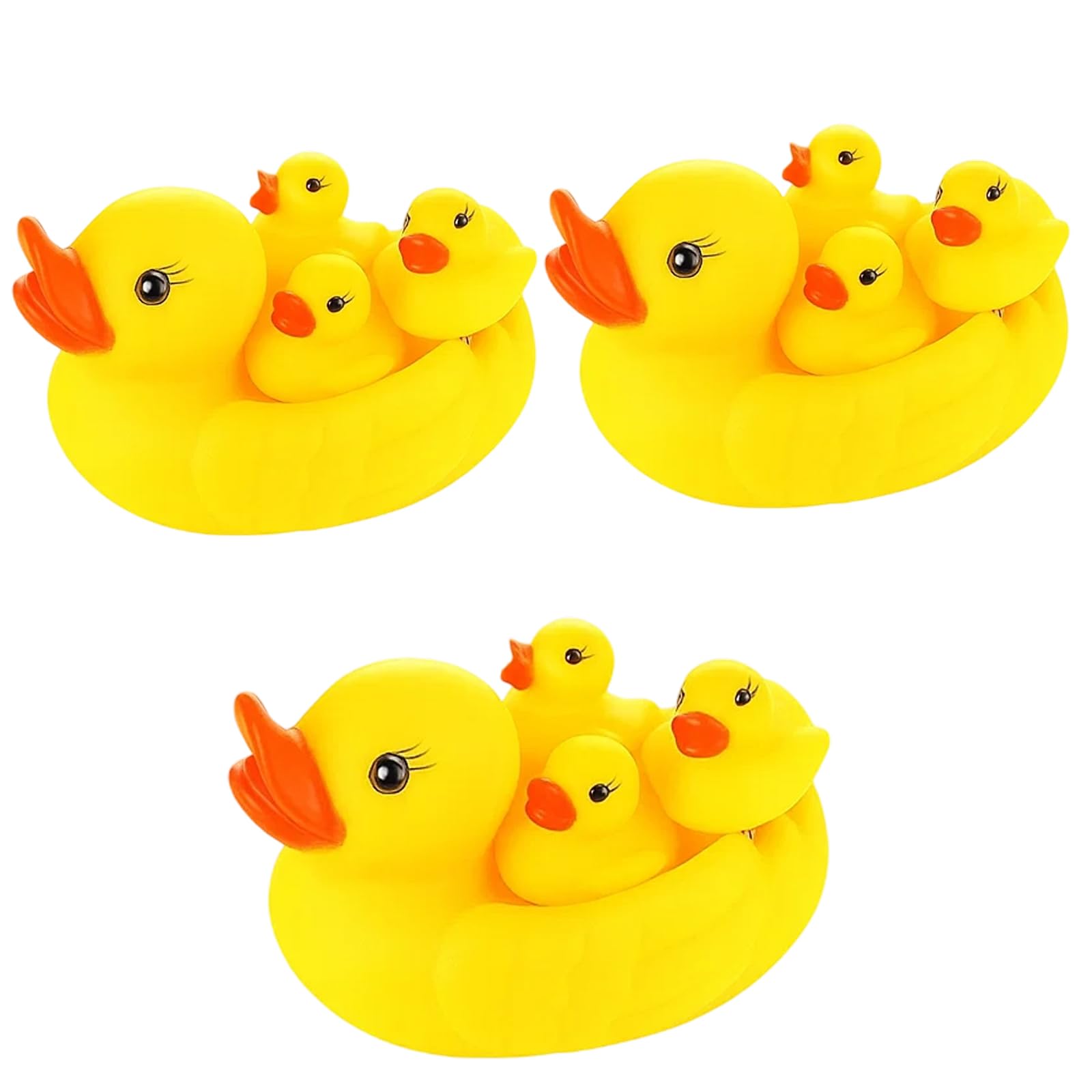 12Pcs Rubber Ducks, Rubber Ducks Multipack, Bath Ducks for Toddlers and Babies, Fun Time Bath Toys, Plastic Ducks for Bathtub and Pool Play, Sensory Development Toys for 6+ Months