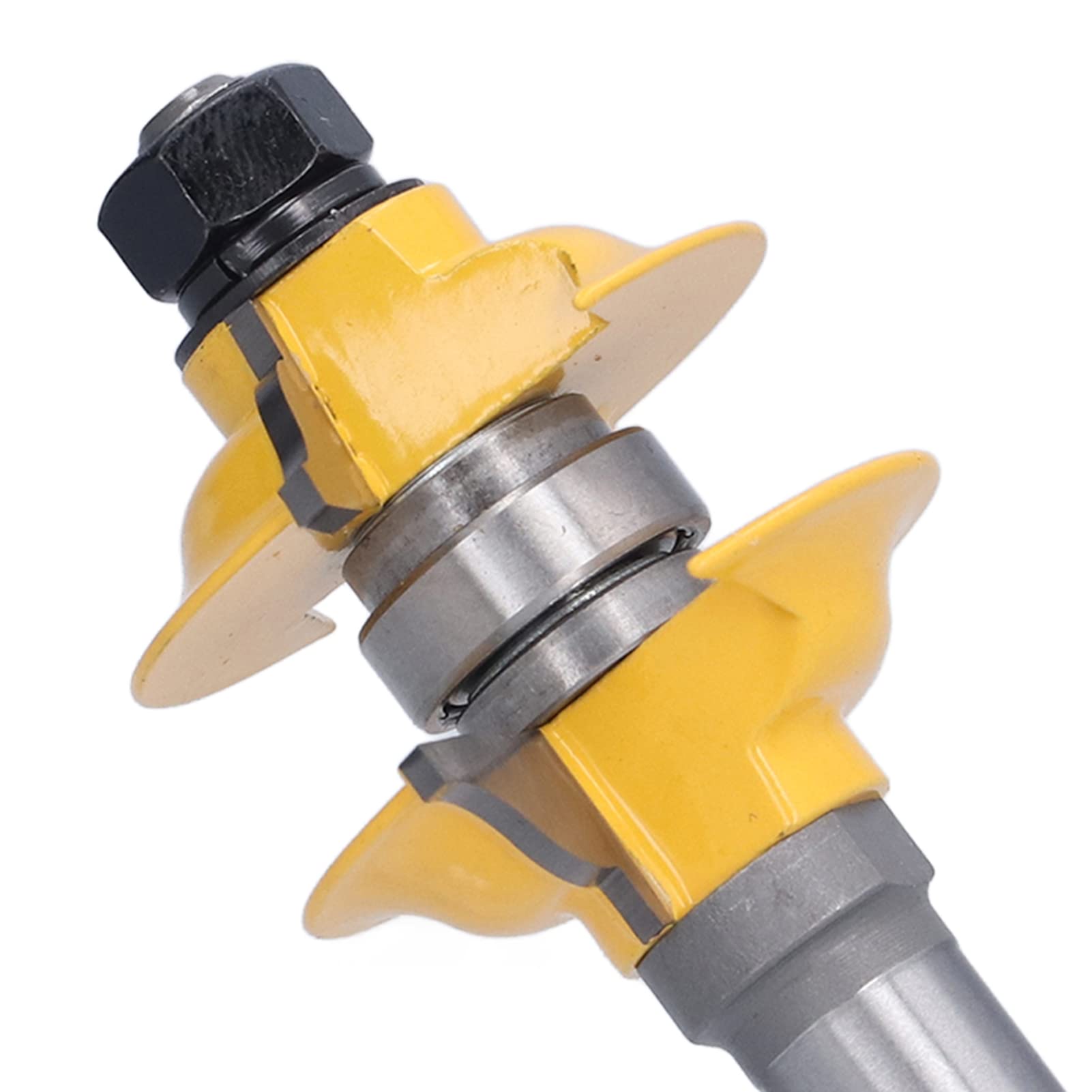 Fresa a codolo da 1/2 pollice regolabile, fresa per lavorazione del legno con guarnizioni, fresa per rifinitura di porte di armadi per CNC e utensili manuali, corpo in acciaio al
