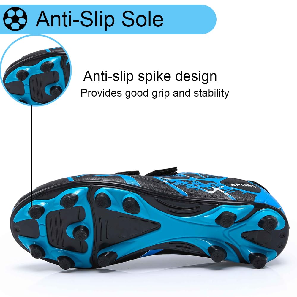 Scarpe da Calcio Ragazzi Scarpe da Calcio Bambini Scarpe da Ginnastica Ragazze Scarpe da Allenamento da Calcio Antiscivolo Unisex 28-37
