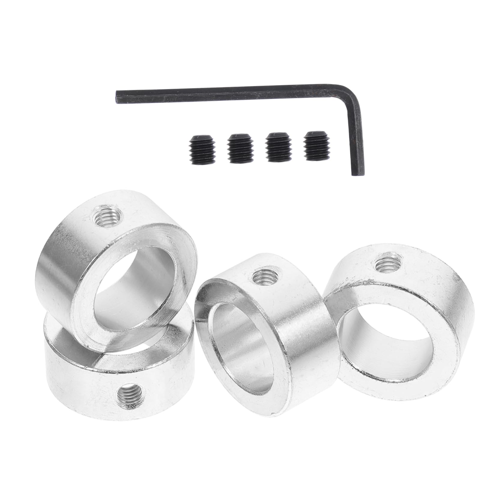 Homoyoyo 1 Set Steel Shaft Collar with Spanner for Shafts Durable Locking Ring Kit for Automotive and Motor Assembly Applications