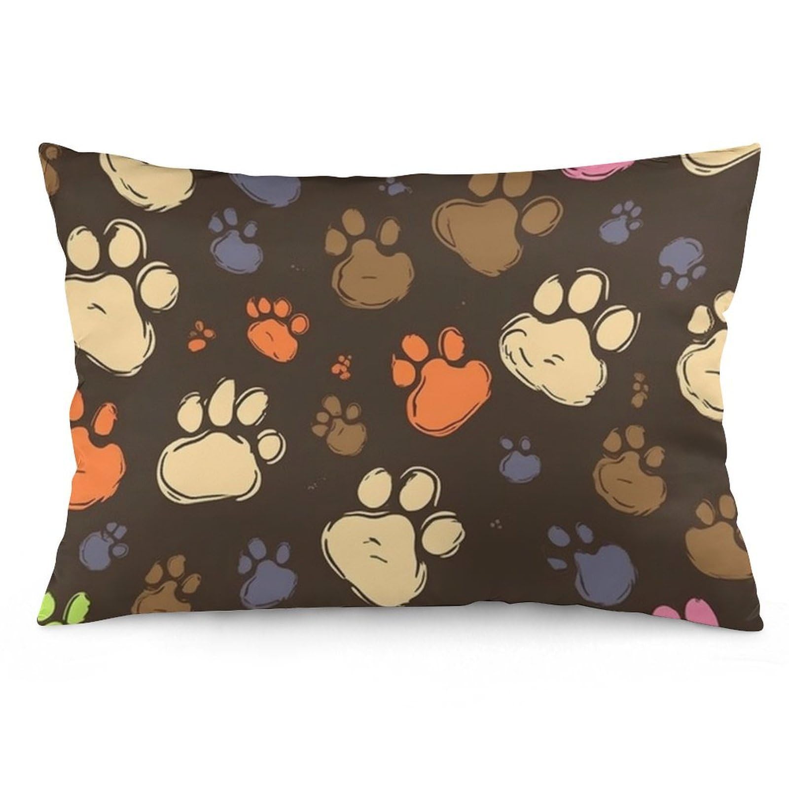 NTVOWPZO 2 Pack Decoration Throw Pillow Covers 16 "x24 Pillowcases Covers Dog Paws Print Pillowcases Modern Farmhouse Home Decor Sofa Cushions Covers for Couch Bed Living Room