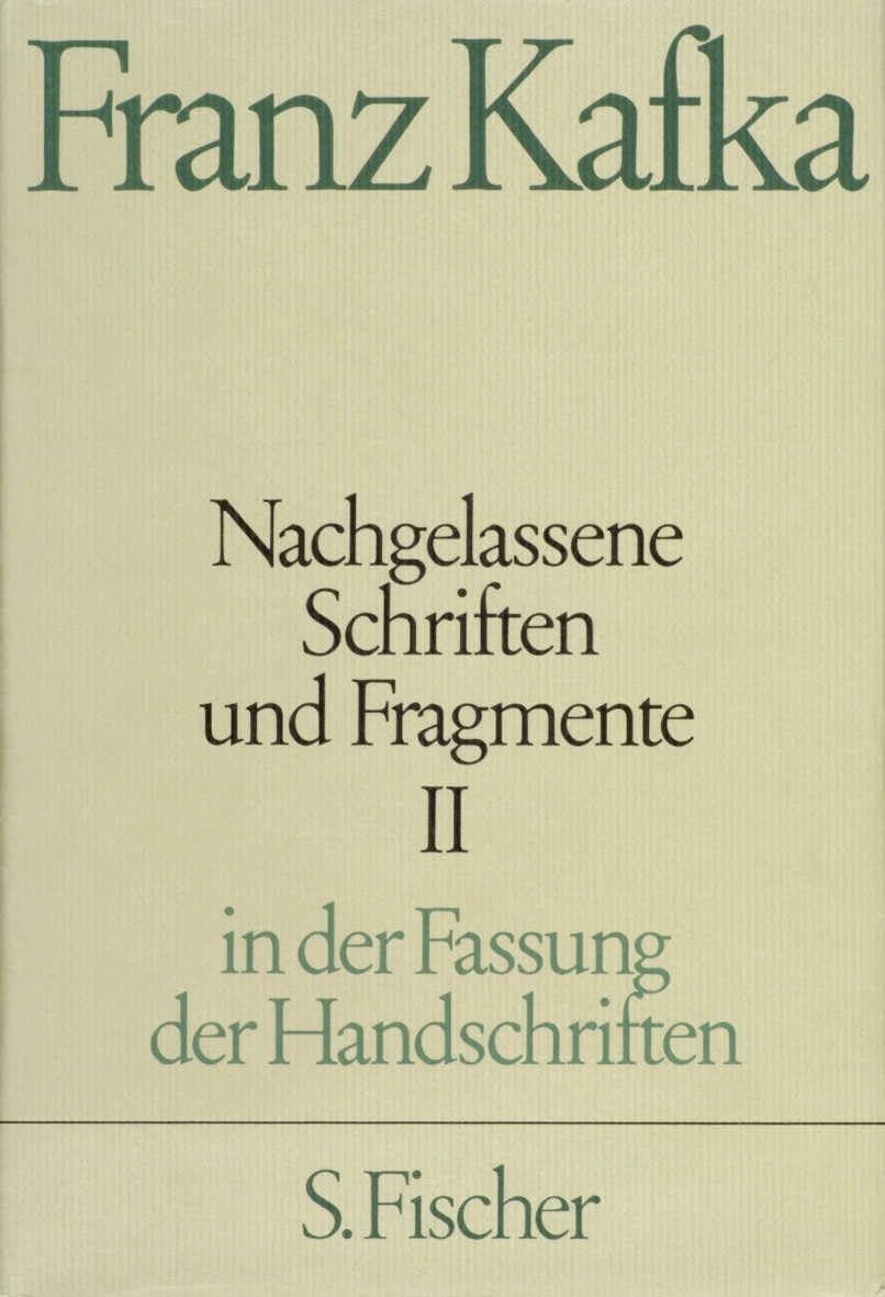 Nachgelassene Schriften und Fragmente II In der by Jost Schillemeit HARDBACK
