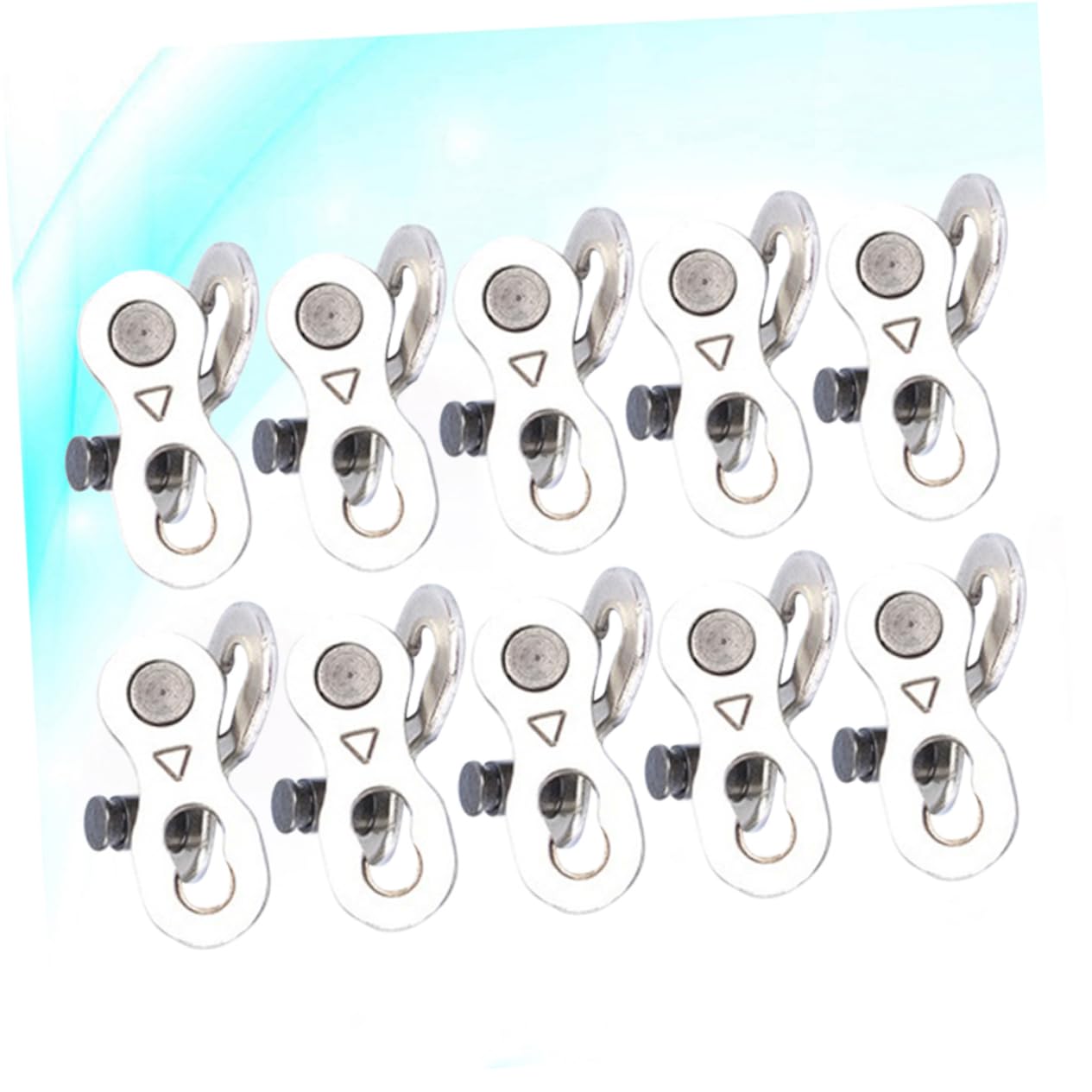 Anneome 10 Pair Bike Chain Buckle Chain Joints for Accessory Temporary Repair Missing Link