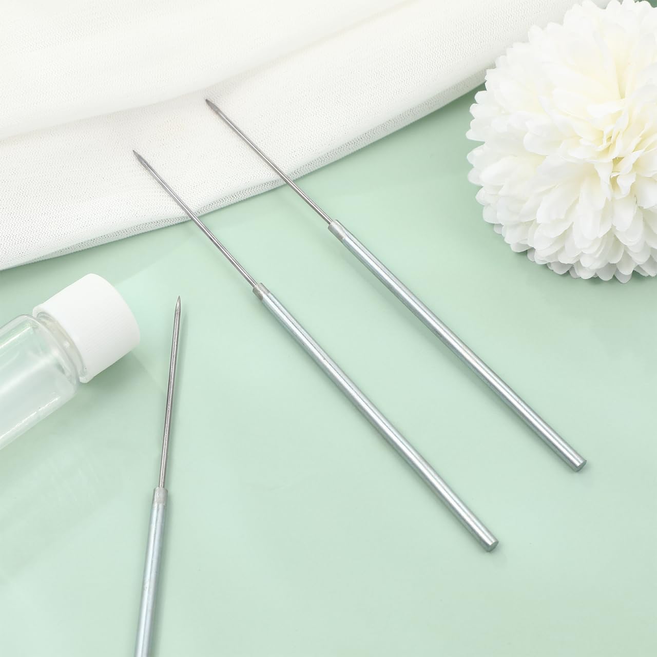 iplusmile 14 pcs Stainless Steel Single Ended Micro Straight Dissecting Needle, Lab Precision Dissecting Needle Tool for Lab Experiment Equipment — Amazon image 6