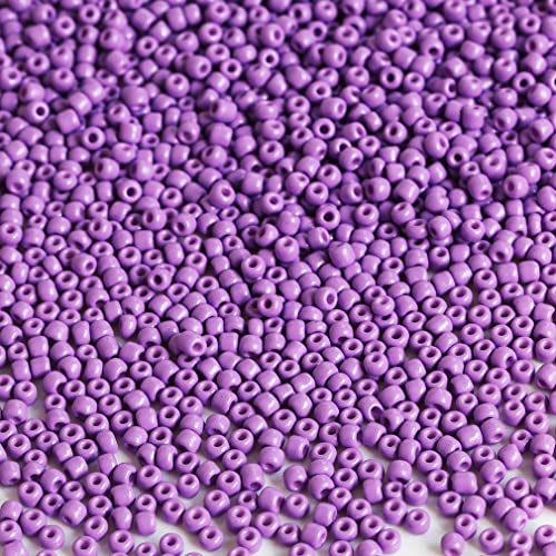 Bala&Fillic Purple Color 3mm Seed Beads About 3600pcs/100Grams in Bag