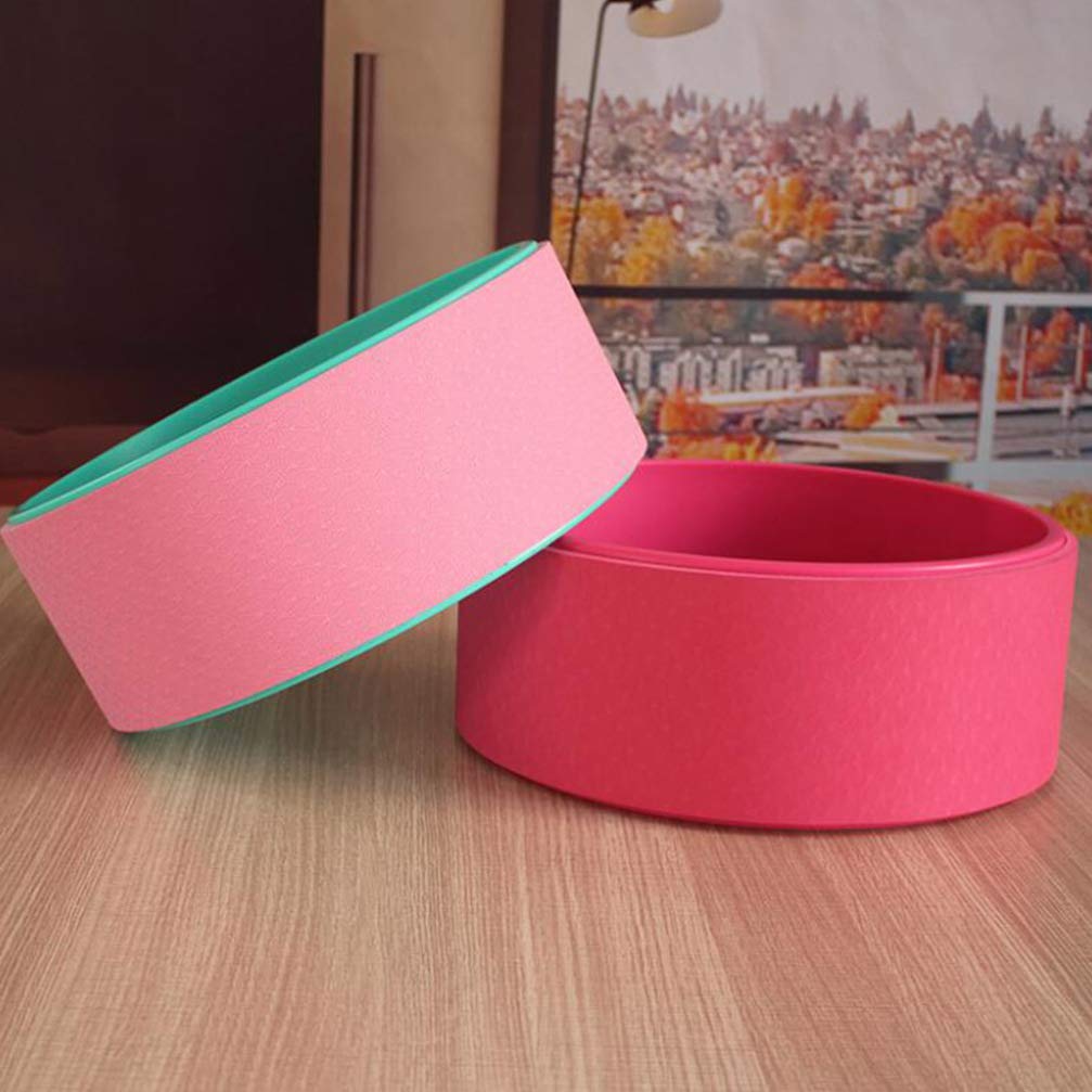 Wakauto Enhance Your Yoga Practice Yoga Wheel Backbend Artifact Ring for Thighs Arms Chest Resistance Bands Set