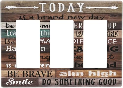 Miniatura 22 de Cubierta de Interruptor de Luz de Palanca de 1 Gang con Estampado de Bosque de Pinos Rústico Campestre, Cabaña Lodge Granero Bosque Forestal de