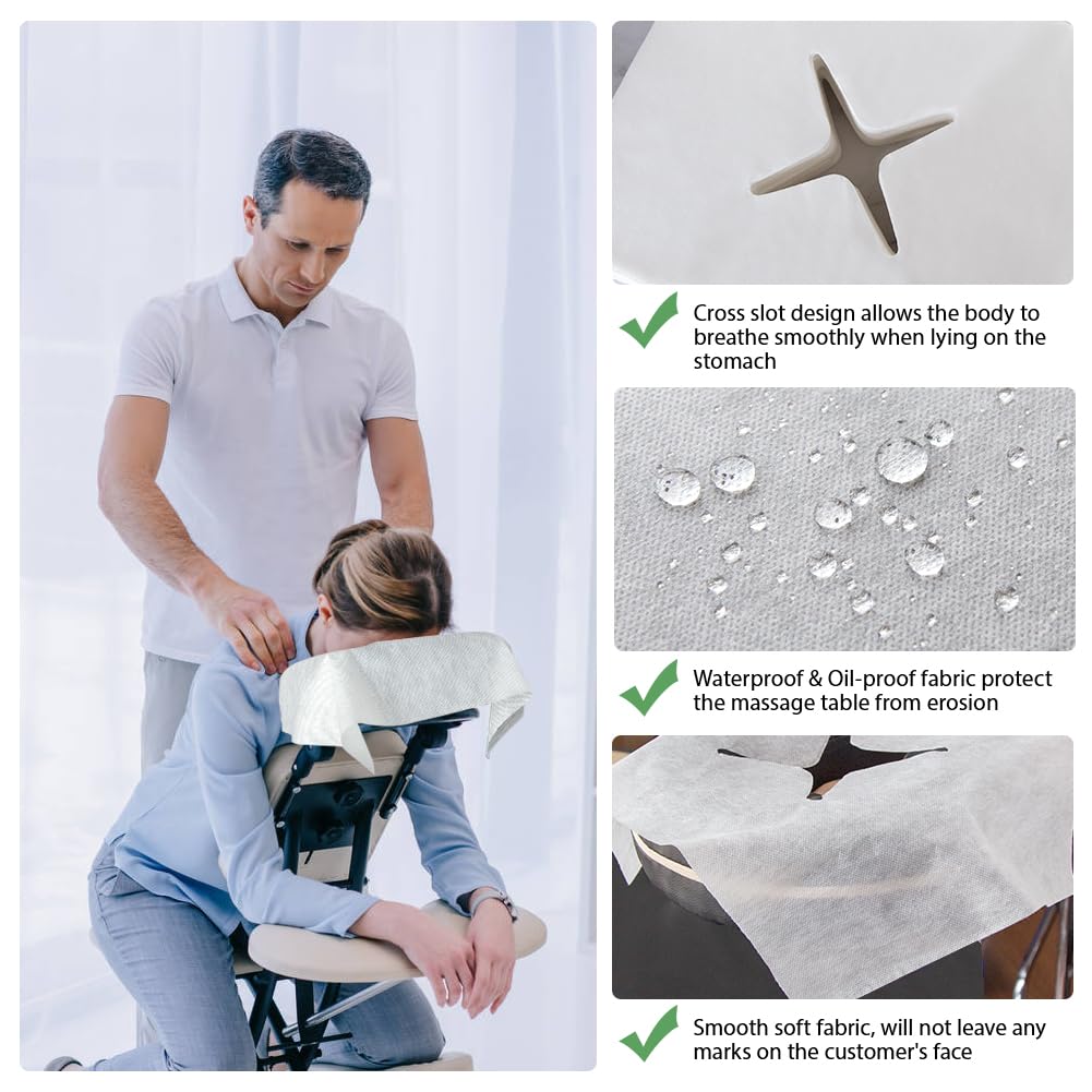 Fundas Desechables Para Reposacabezas de Mesa de Masaje 30 x 40 cm 500pcs Profesional SPA