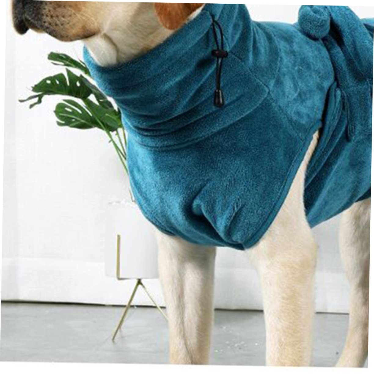 Hemobllo Hochsaugfähiger Hundebademantel Mikrofaser Mit Verstellbarem Gürtel Schnell Trocknender Bademantel Für Hunde Und XL
