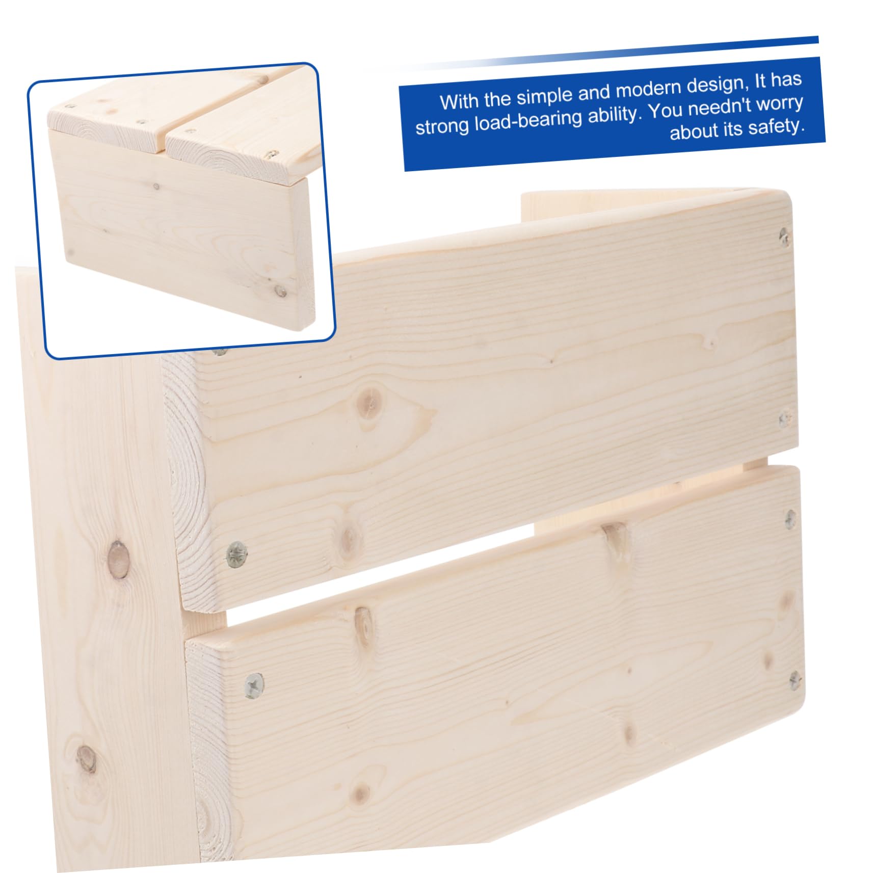Sgabello Bagno in Legno Antiscivolo, Rialzo Toilette