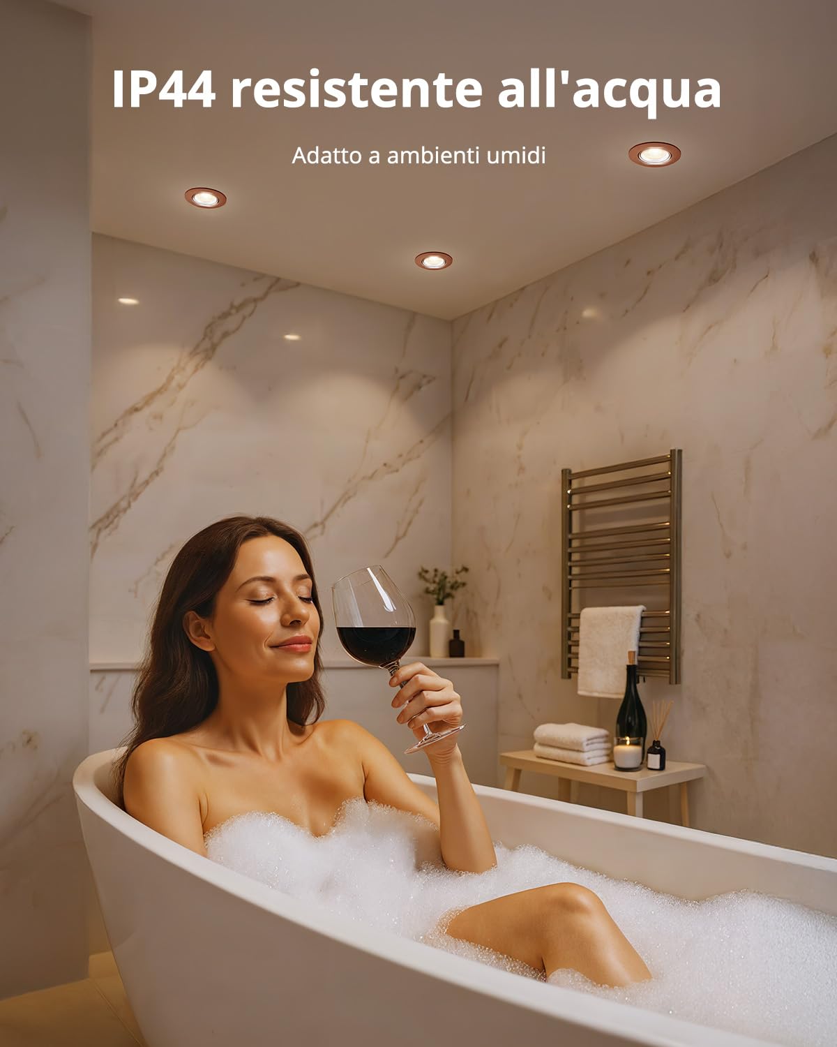 Bojim Faretti a LED da Incasso per Cartongesso 7W Foro 68mm - 80mm IP44 | Luce Calda / Naturale / Fredda, Dimmerabili Faretti LED Soffitto per Bagno Cucina Scale Salotto e Cameretta, 10 Pezzi