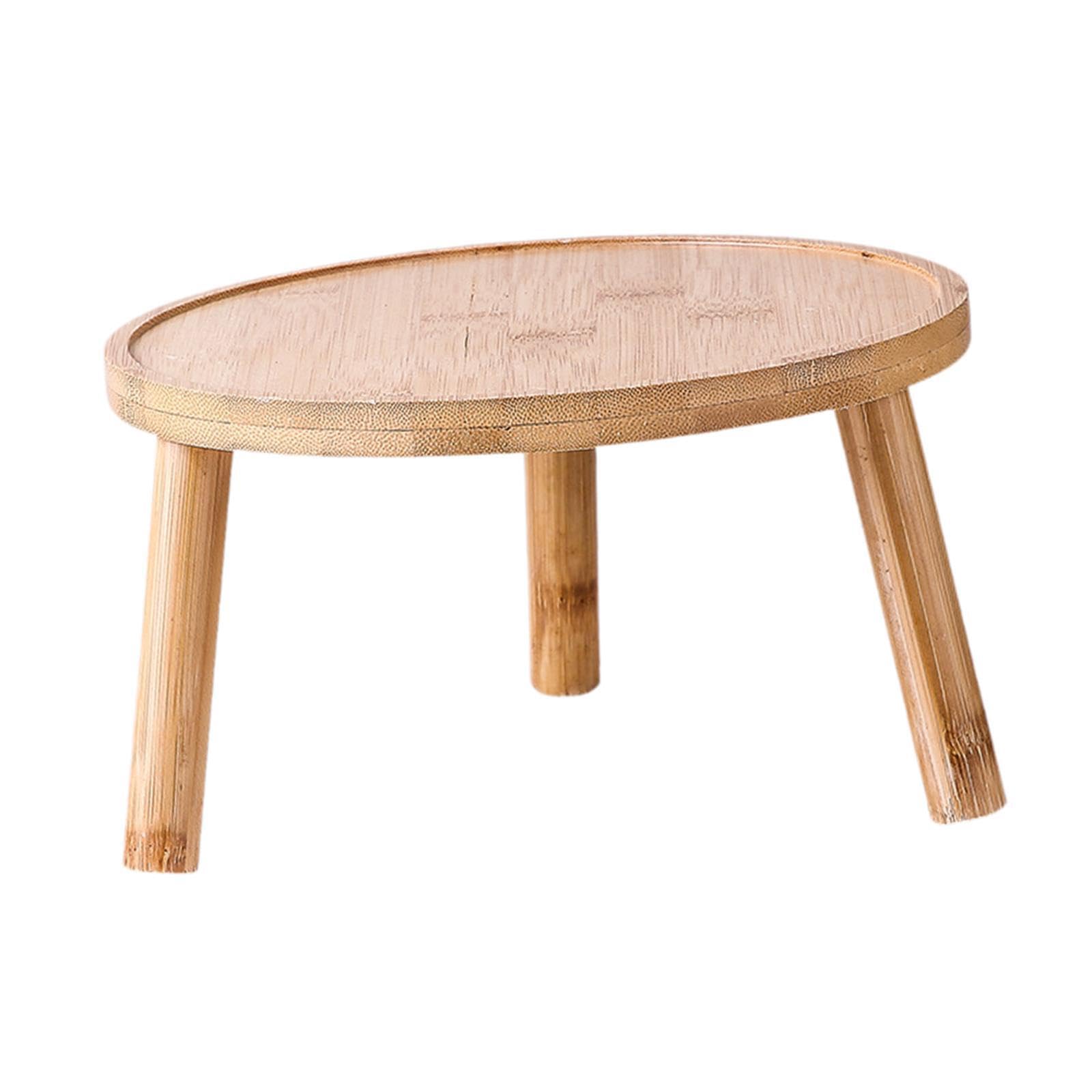 mophrati Wood Plant Stand Outdoor Indoor Sturdy Excellent Fit for Flower Pots Enhances Home Atmosphere and Triangular Structure is More Stable. Planter Holder