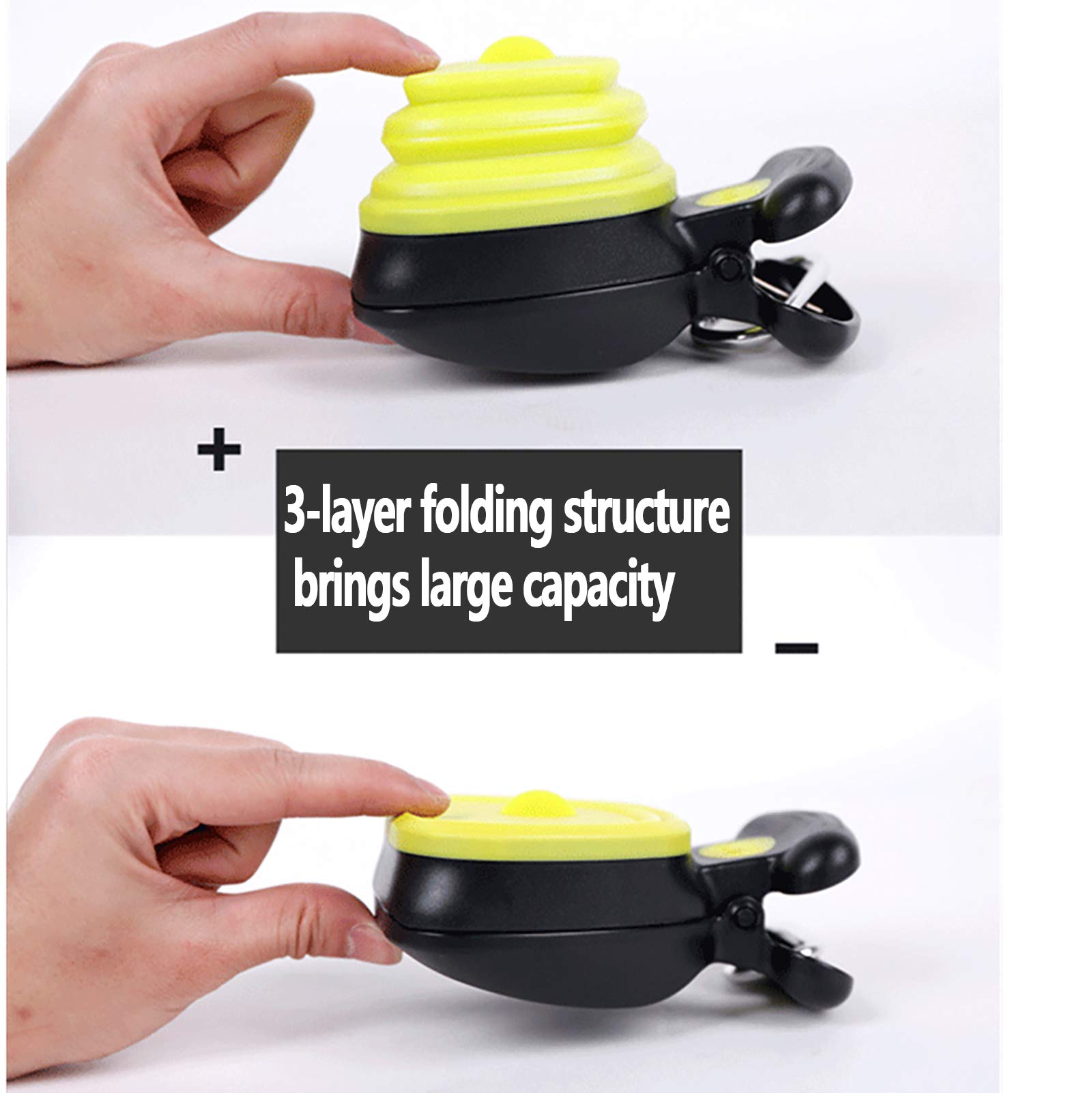 Pince à fumier Portable pour Chien Pooper Scooper Pelle à fumier pour Chien, Pelle à fumier Pliable avec Longue poignée adaptée aux Chiens et aux Chats,Bleu