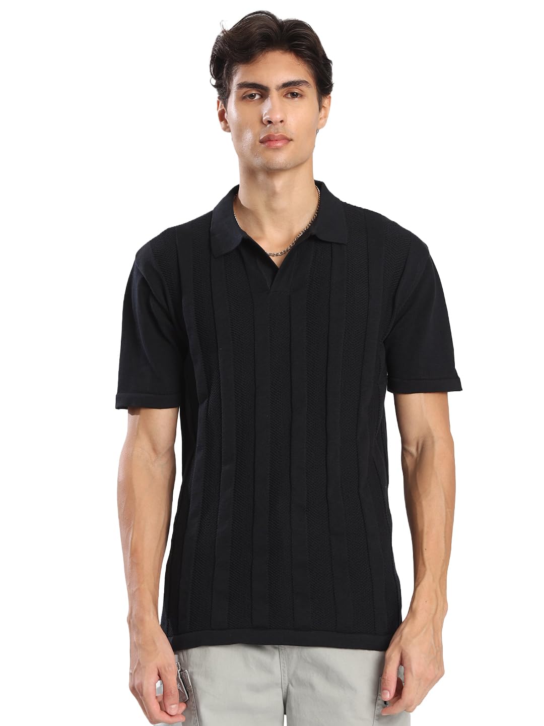 Amazon Brand – INKAST Men’s Solid Regular Fit T-Shirt